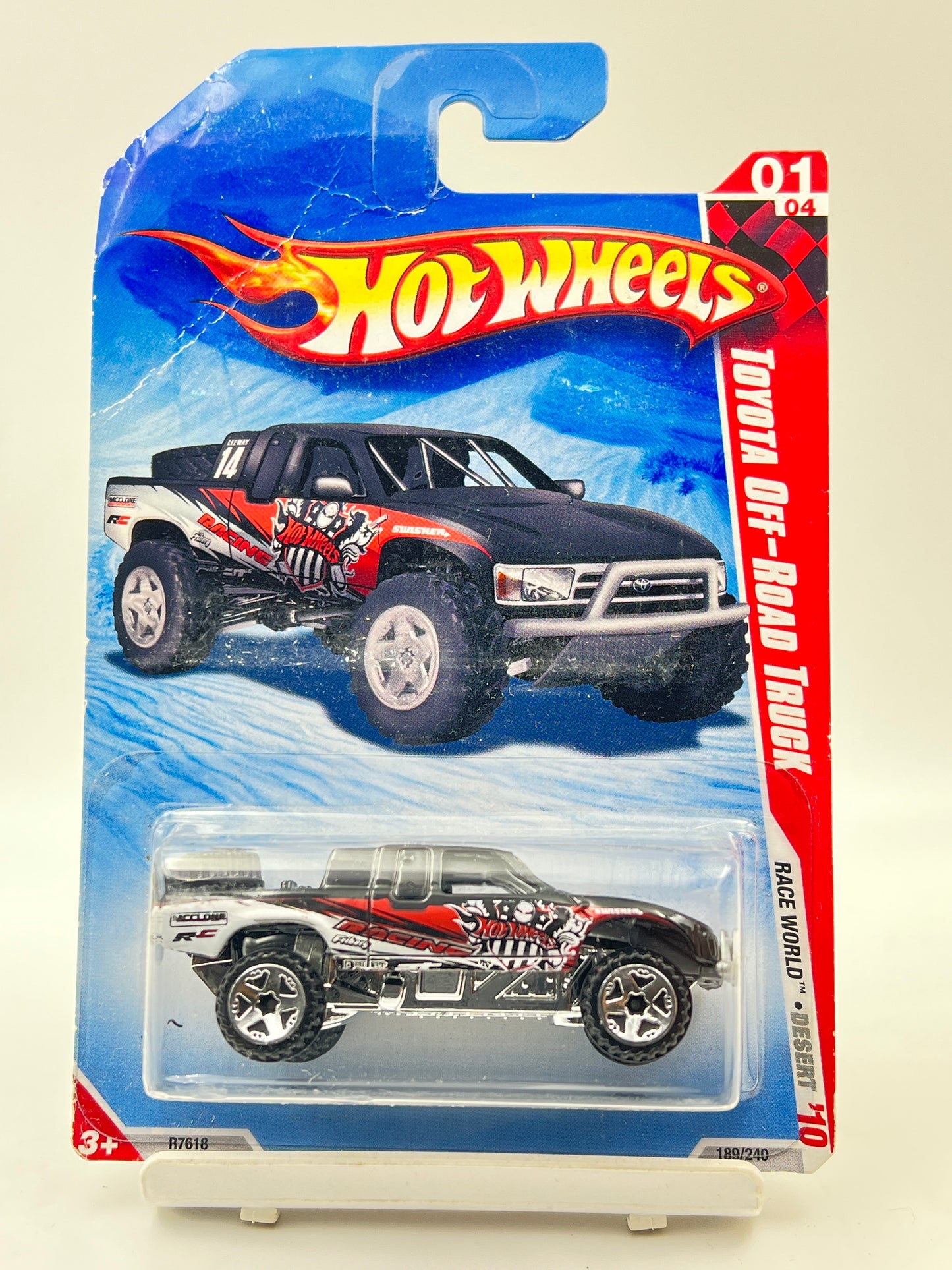 DAMAGED CARD - HOT WHEELS - TOYOTA OFF-ROAD TRUCK - 6D