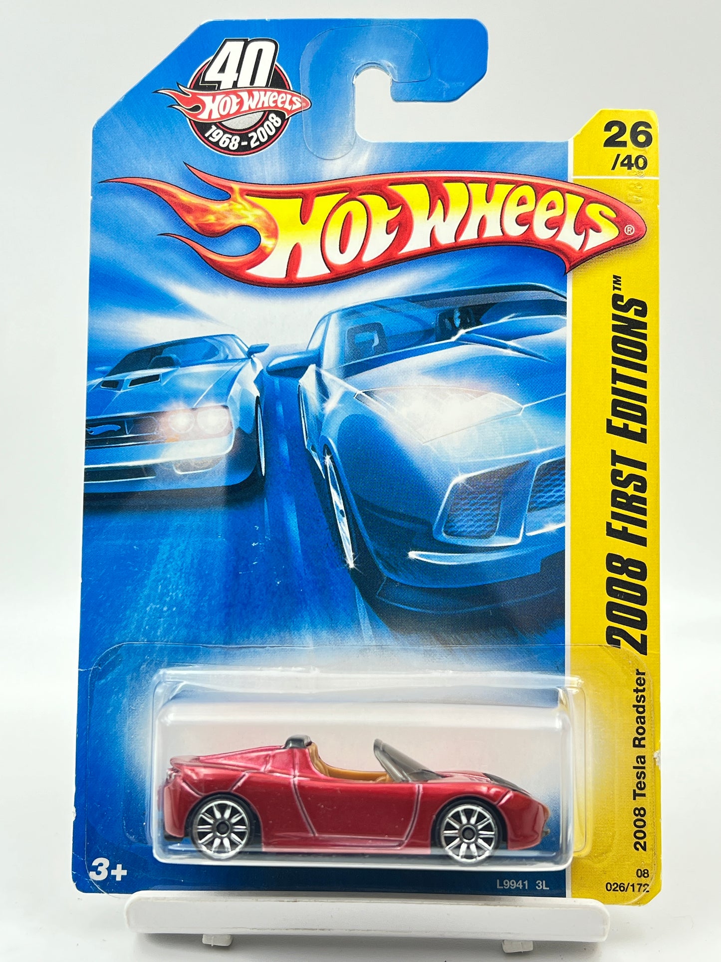 IMPORTED - HOT WHEELS - 2008 TESLA ROADSTER - RED - 3E