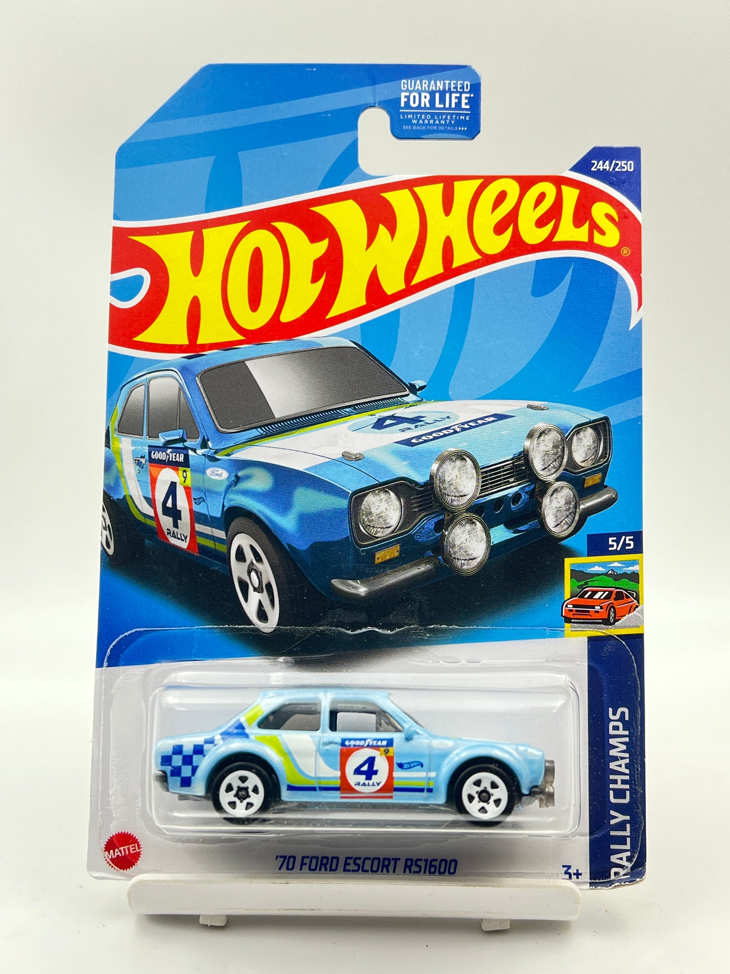 IMPORTED - HOT WHEELS - 70 FORD ESCORT RS1600 - BLUE - 7A