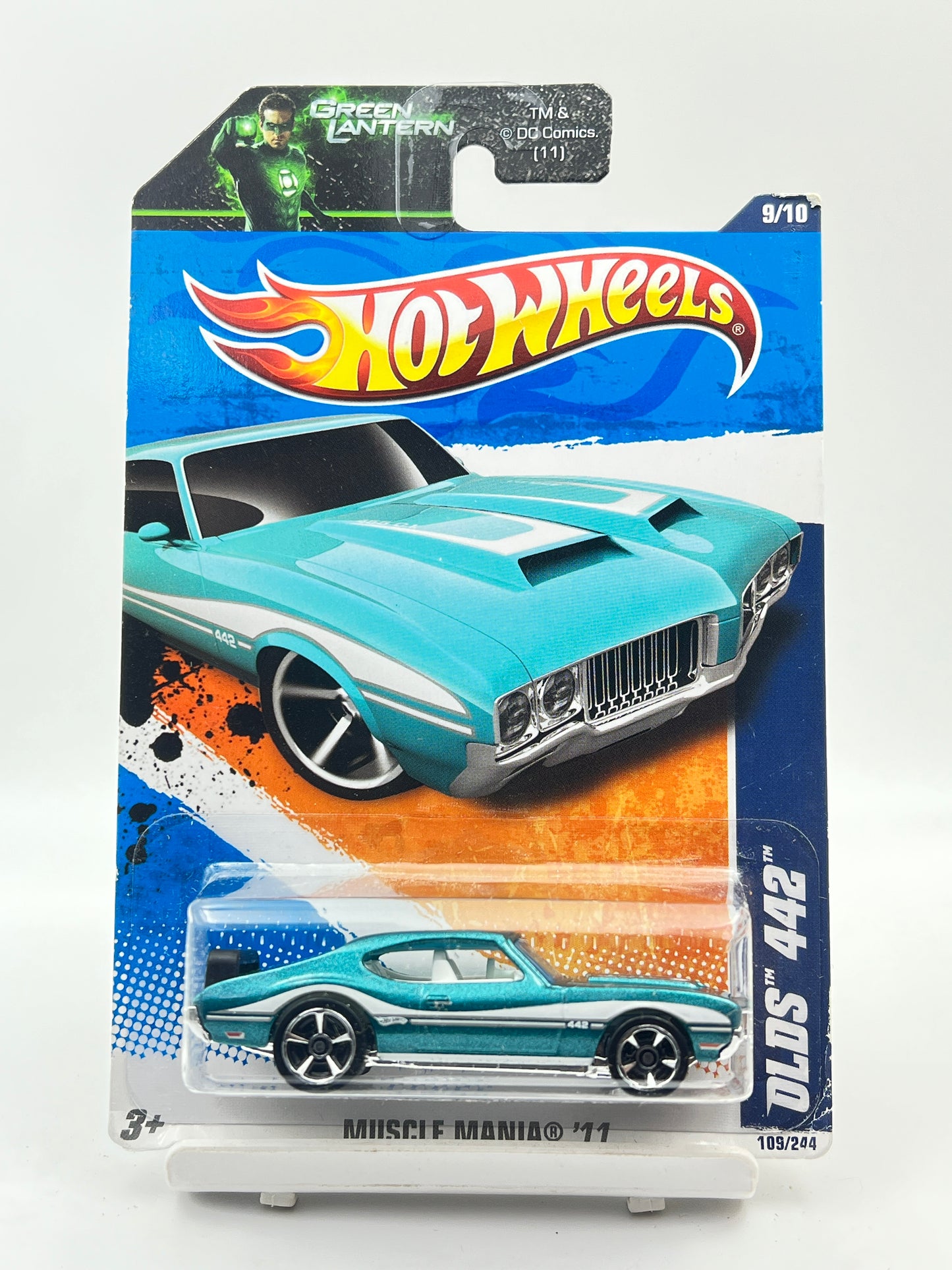 SOFT CORNERS - HOT WHEELS - OLDS 442 - TEAL GREEN - 7A