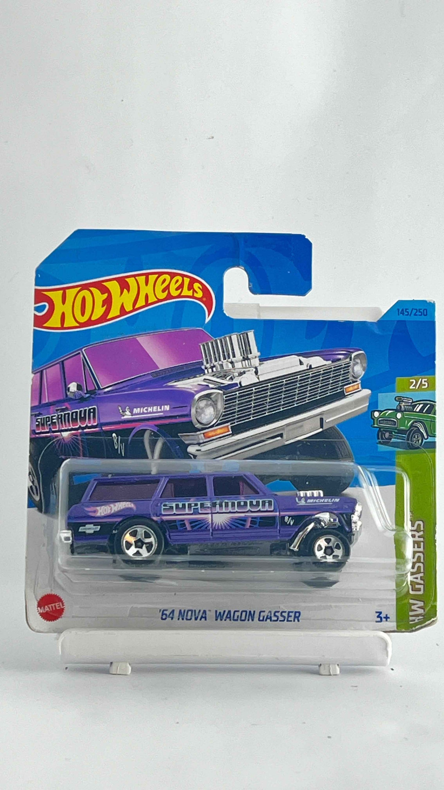 64 NOVA WAGON GASSER - PURPLE - SHORT CARD