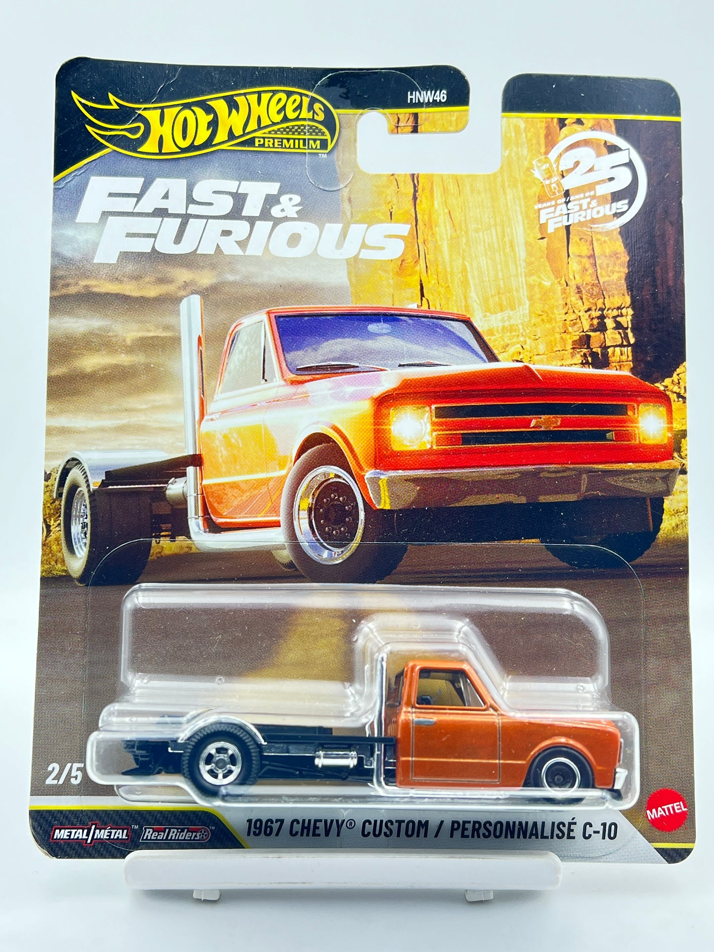 CREASED - HOT WHEELS - PREMIUM - FAST AND FURIOUS - 1967 CHEVY CUSTOM C-10 - 5C