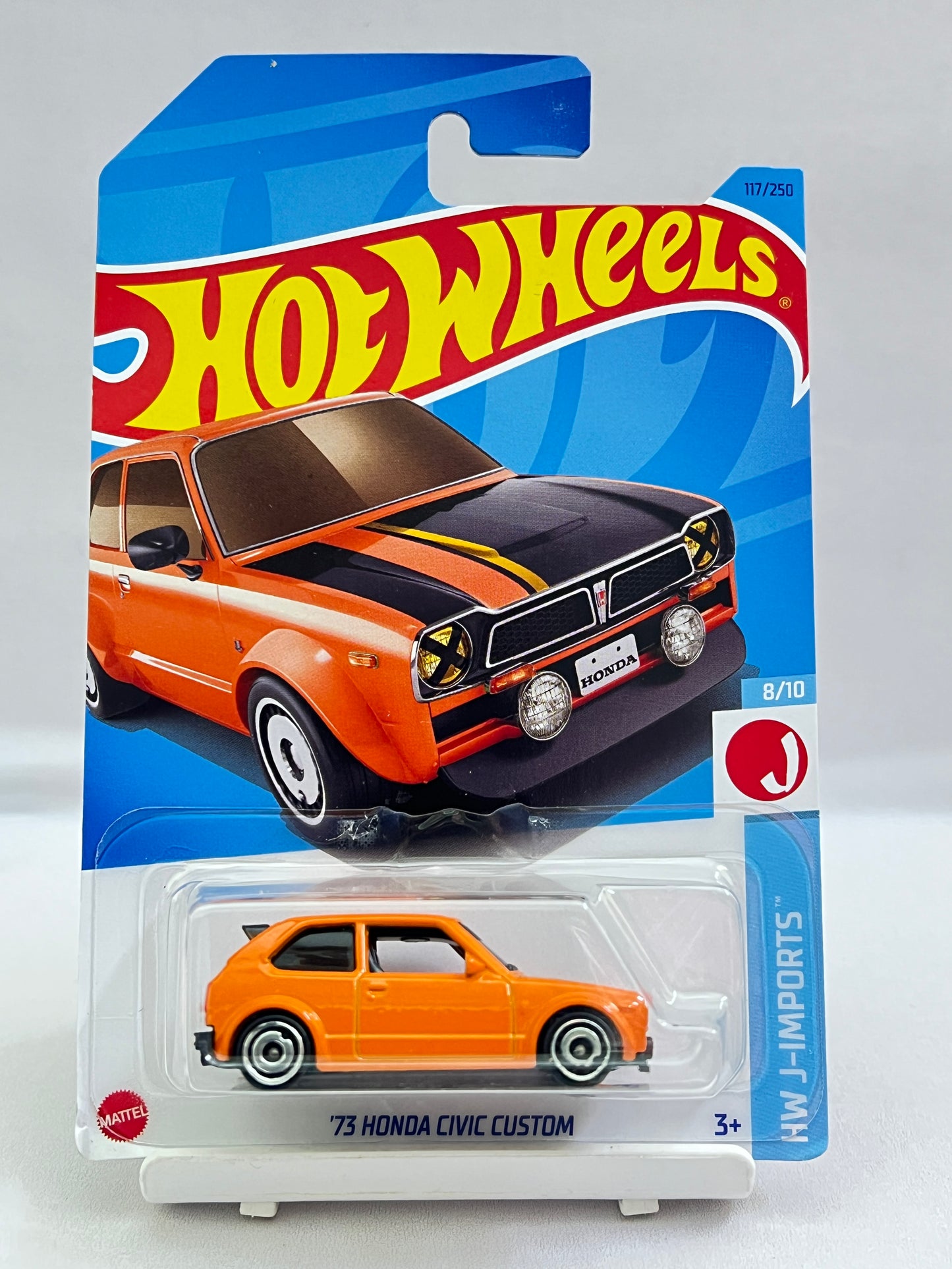 HOT WHEELS - 73 HONDA CIVIC CUSTOM - ORANGE - 1C