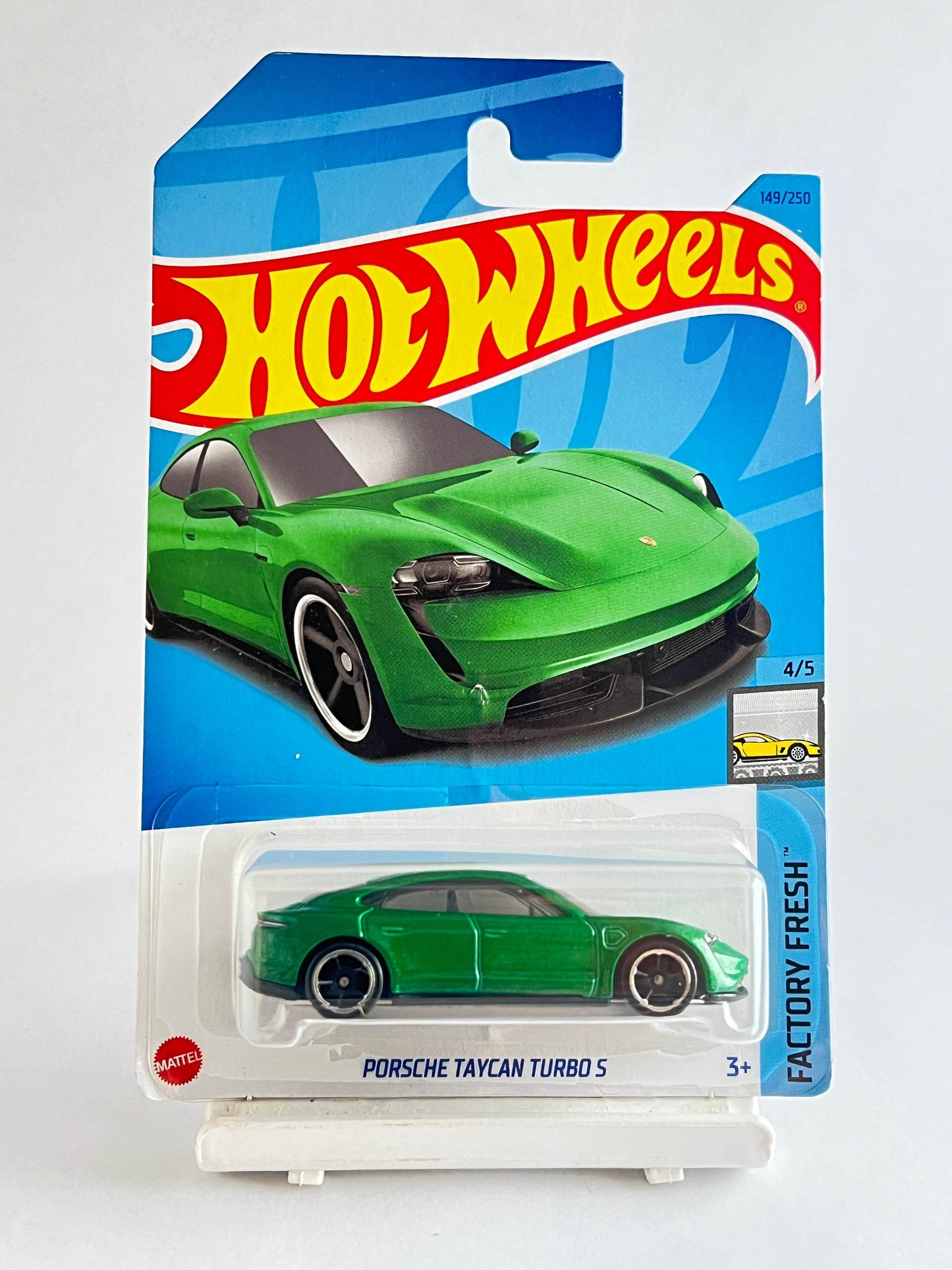 PORSCHE TAYCAN TURBO S - GREEN (PIN HOLD IN CARD) - 1A - Its Fun