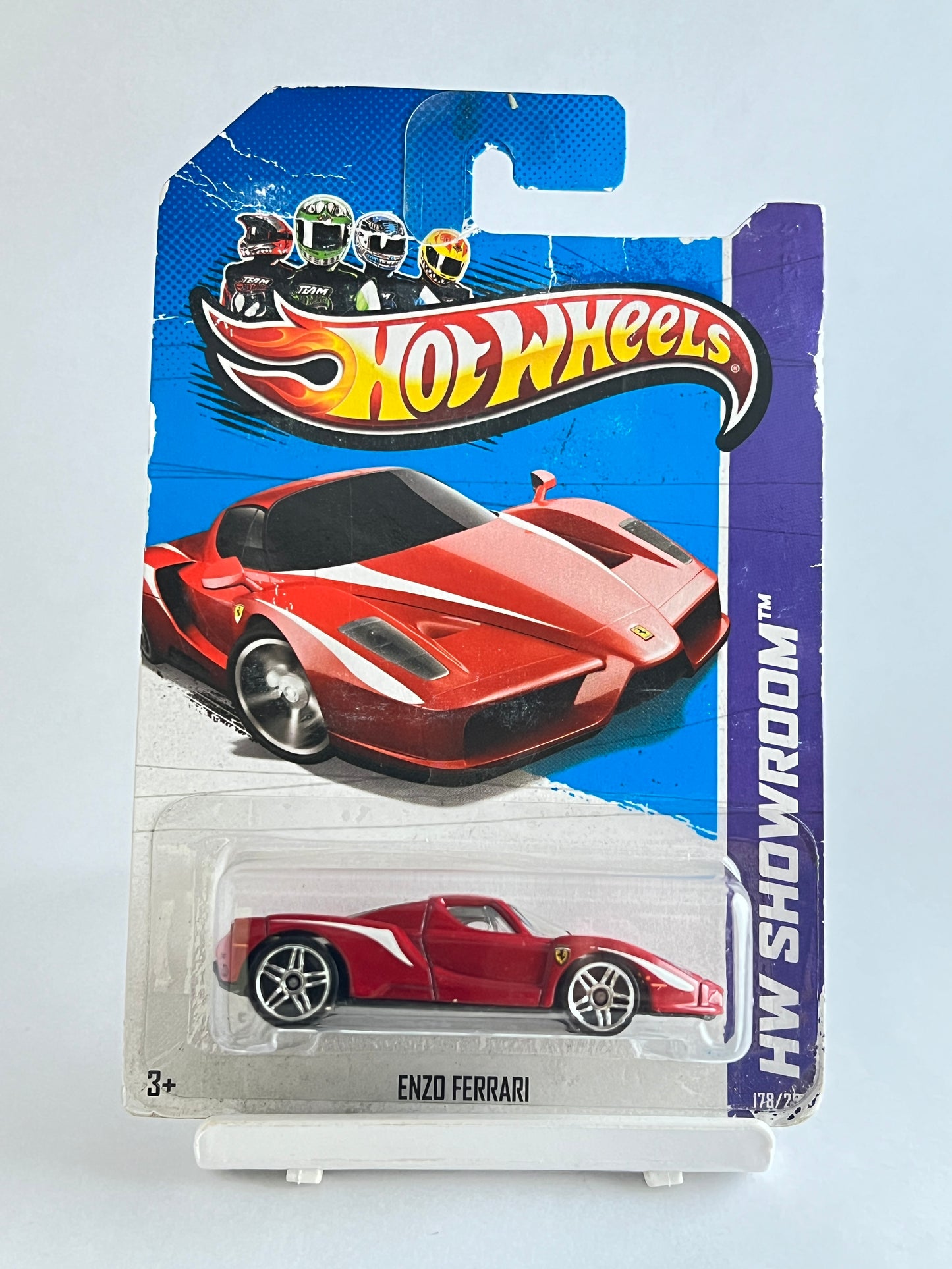 DAMAGED CARD - ENZO FERRARI - 4F - Its Fun- Hot wheels - matchbox - diecast