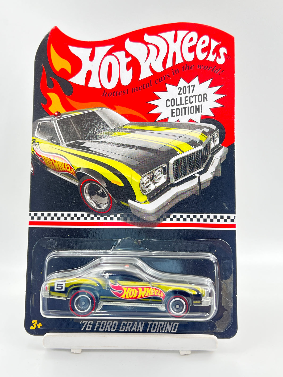HOT WHEELS - 2017 COLLECTOR EDITION - 76 FORD GRAN TORINO - (FULL METAL / RUBBER WHEELS / HEAVY CASTING) - 2F