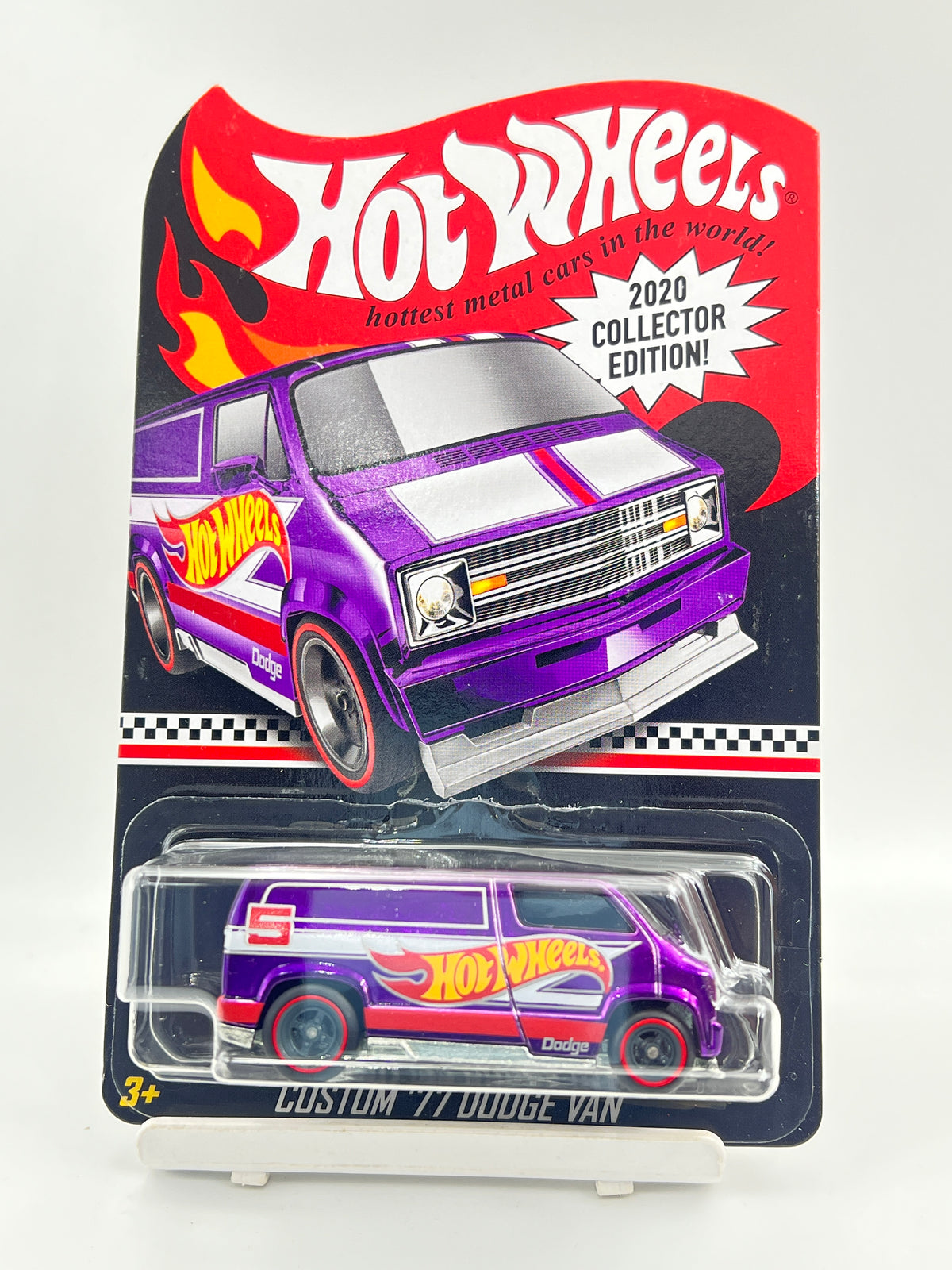 HOT WHEELS - 2020 COLLECTOR EDITION - CUSTOM 77 DODGE VAN - (FULL METAL / RUBBER WHEELS / HEAVY CASTING) - 2E