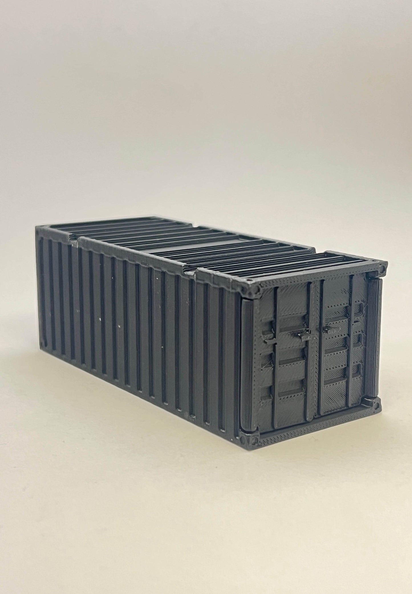 3D PRINTED CONTAINERS FOR 1:64 CARS - BLACK - LONG SIZE - Its Fun