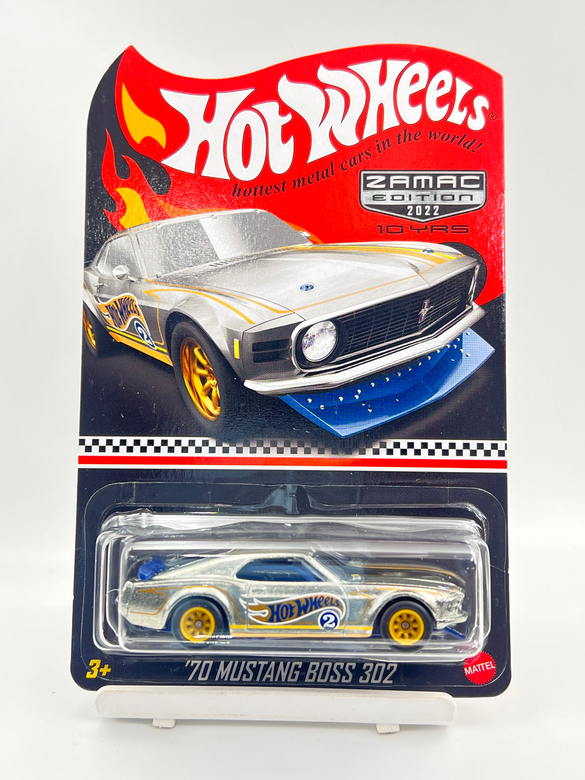 HOT WHEELS - ZAMAC - 2022 COLLECTOR EDITION - 70 MUSTANG BOSS 302 - (FULL METAL / RUBBER WHEELS / HEAVY CASTING) - 2E