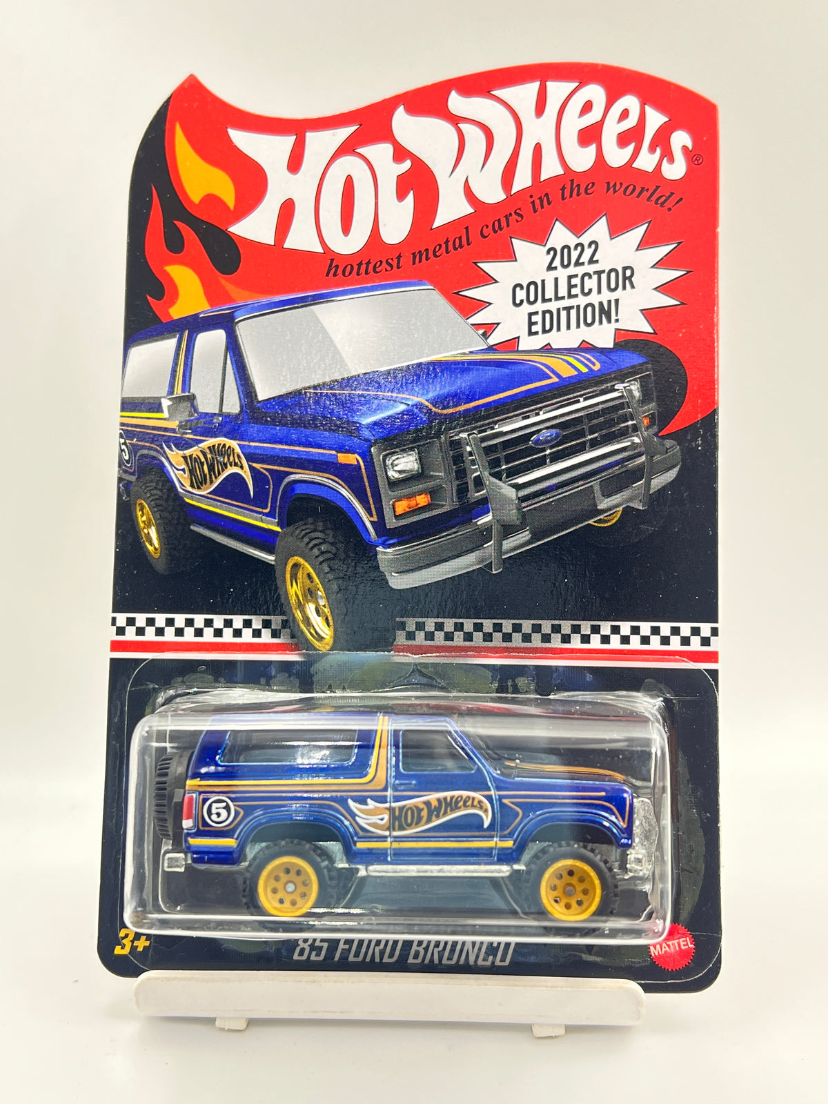HOT WHEELS - 2022 COLLECTOR EDITION - 85 FORD BRONCO - (FULL METAL / RUBBER WHEELS / HEAVY CASTING) - 2E