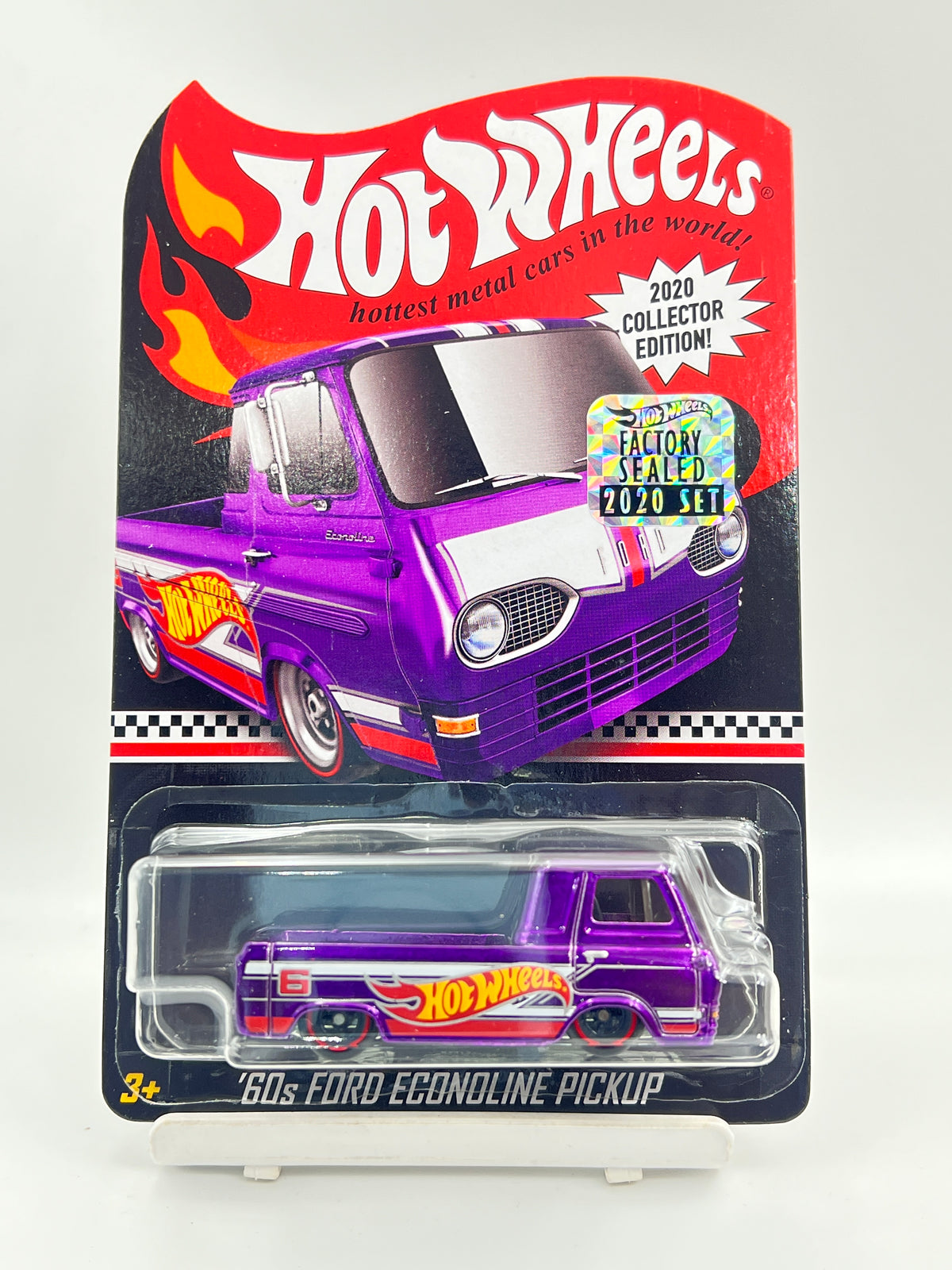 HOT WHEELS - FACTORY SEALED - 2020 COLLECTOR EDITION - 60s FORD ECONOLINE PICKUP - (FULL METAL / RUBBER WHEELS / HEAVY CASTING) - 2E