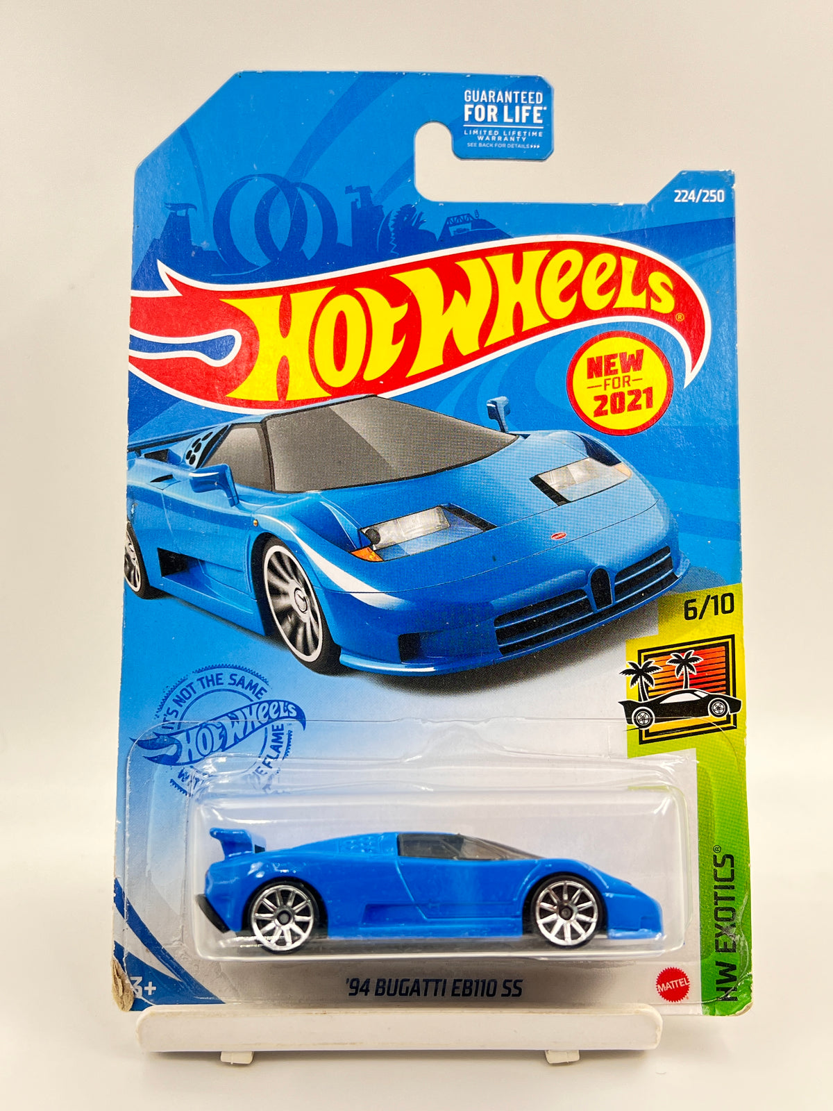 SOFT CORNERS - IMPORTED - HOT WHEELS - 94 BUGATTI EB110 SS - BLUE - 1A