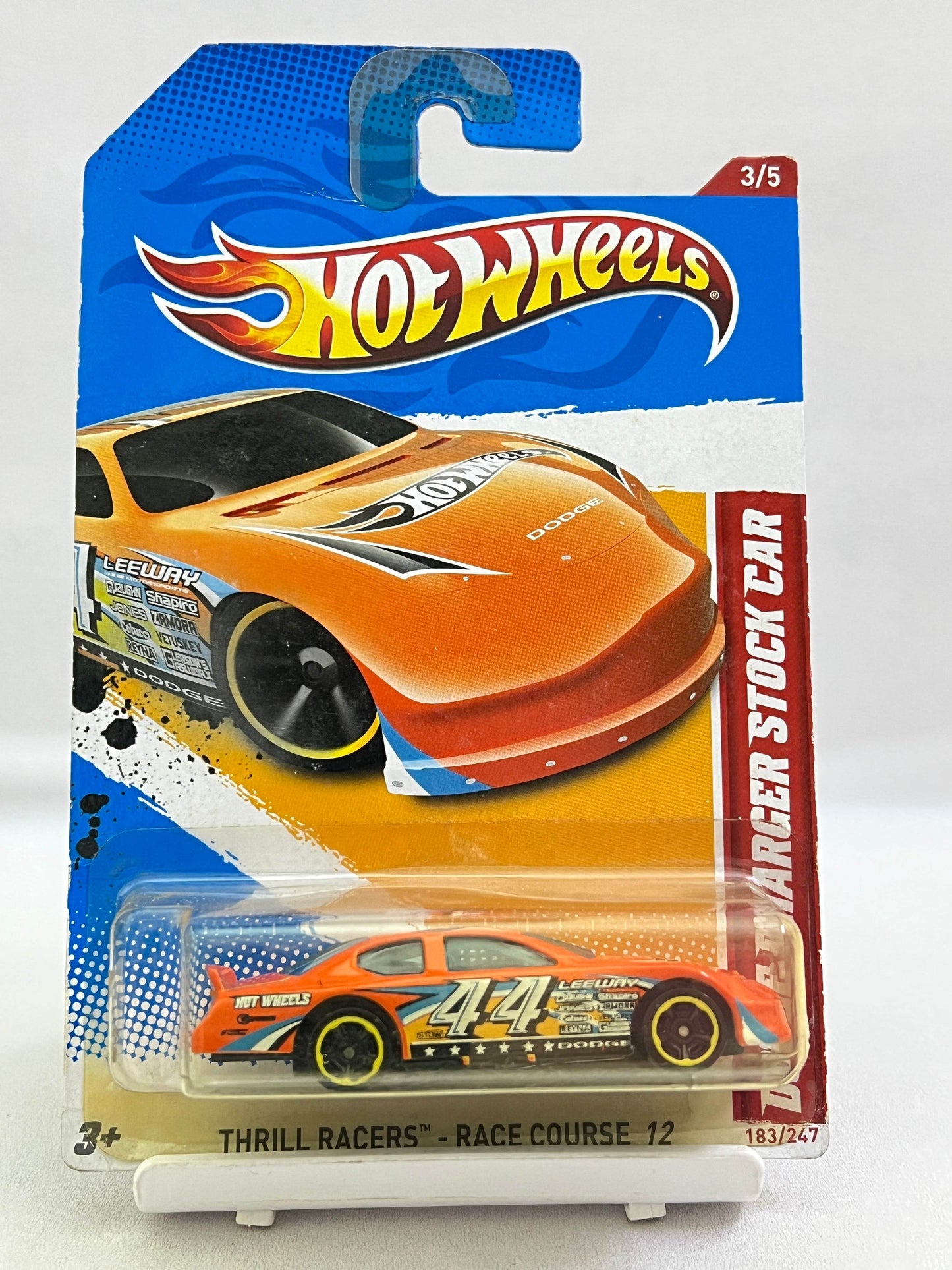 HOT WHEELS - DODGE CHARGER STOCK CAR - ORANGE - 6E - Its Fun