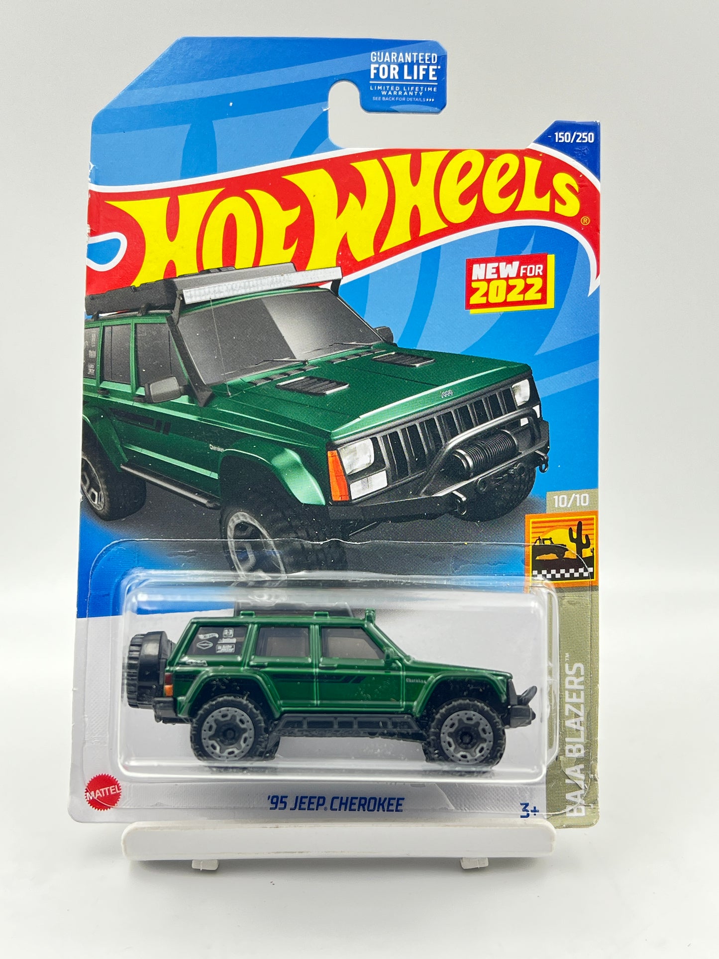IMPORTED - HOT WHEELS - SOFT CORNER - 95 JEEP CHEROKE - GREEN - 1C