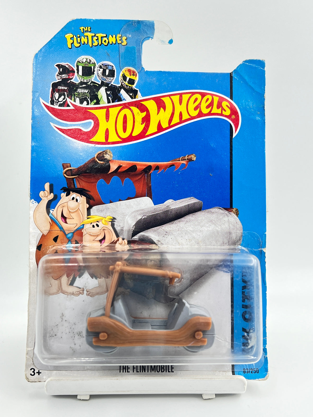 ( CARD AS IN PIC ) - HOT WHEELS - THE FLINTMOBILE - 3C