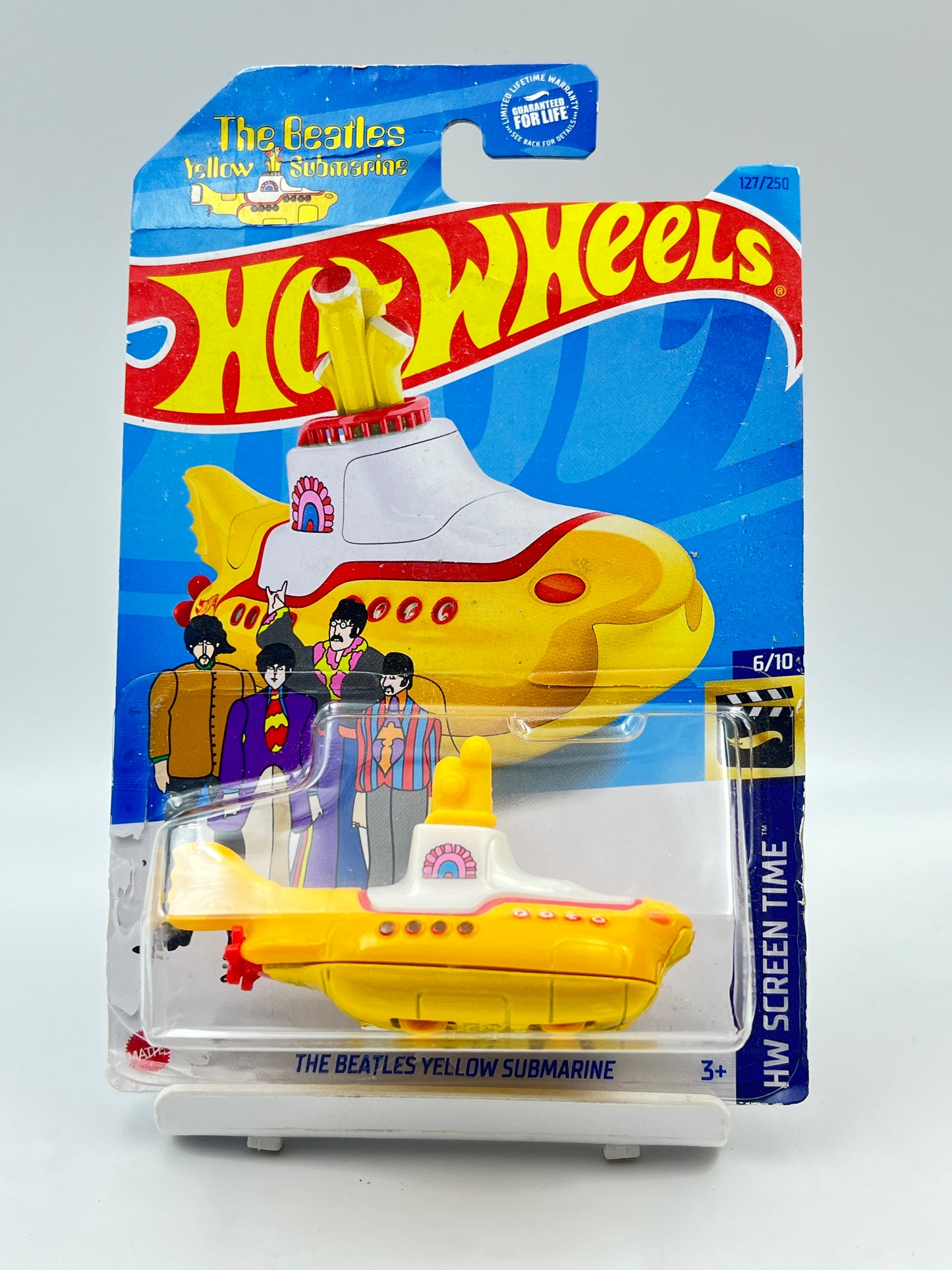 DAMAGED CARD - HOT WHEELS - THE BEATLES YELLOW SUBMARINE - 1B