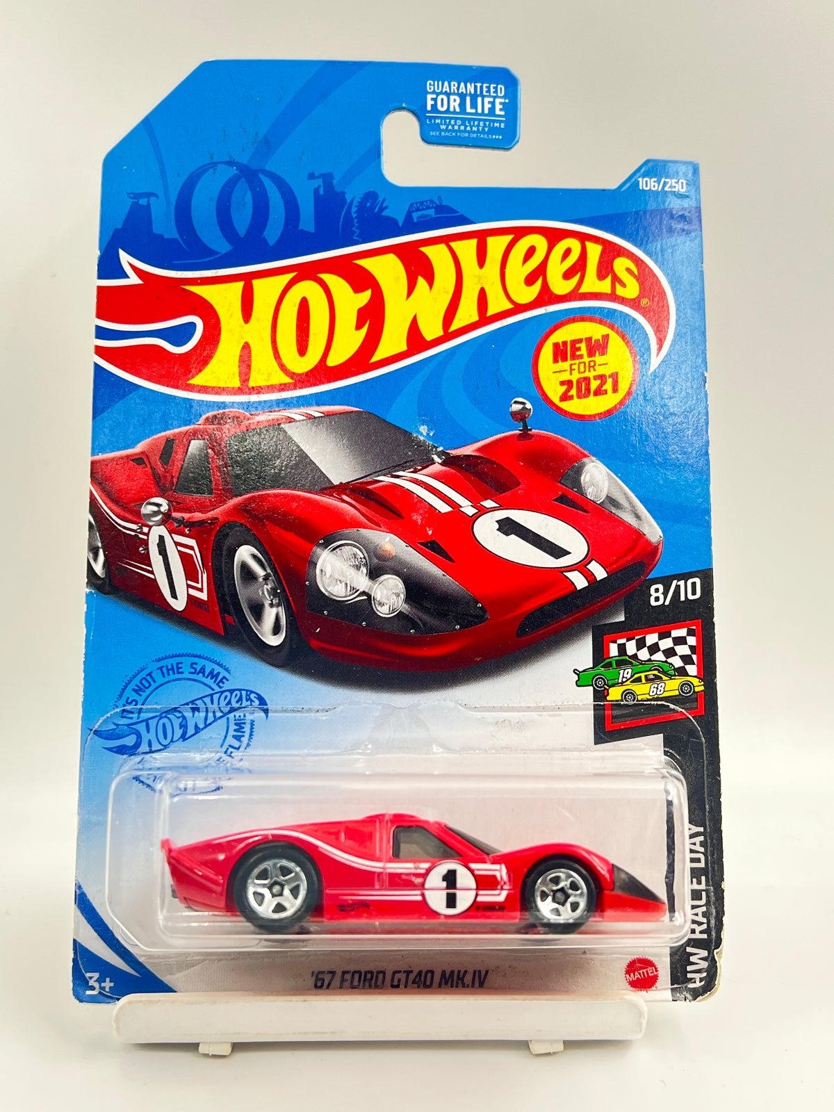 SOFT CORNERS - IMPORTED - HOT WHEELS - 67 FORD GT40 MK IV - RED - C2