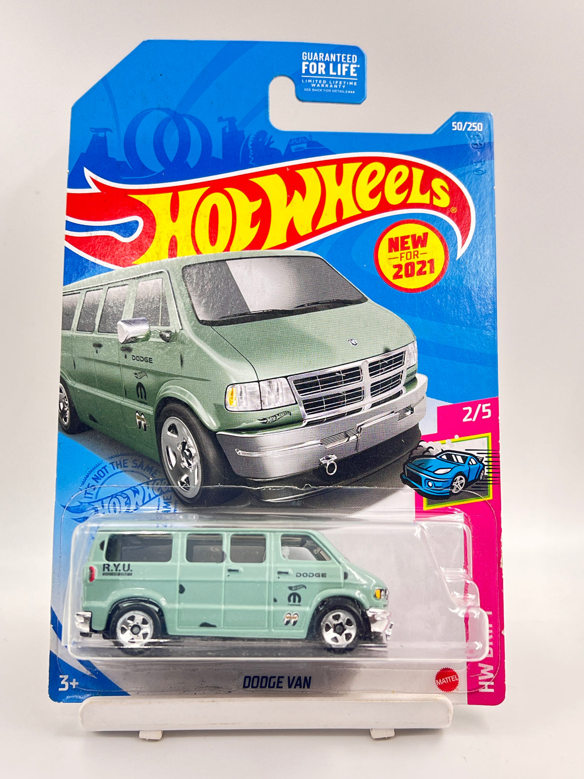 BLISTER CRACK - HOT WHEELS - DODGE VAN - GREEN - C2