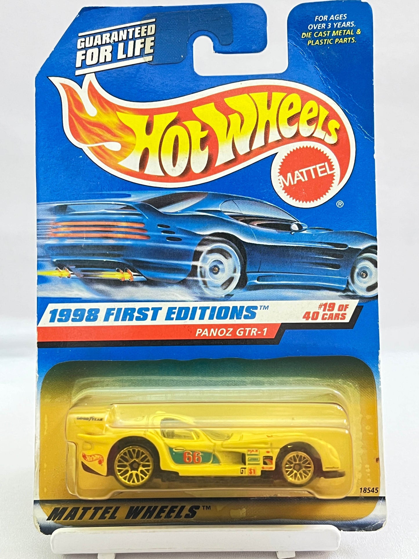 MILD CREASE - HOT WHEELS - PANOZ GTR-1 - (RARE) - 7B - Its Fun