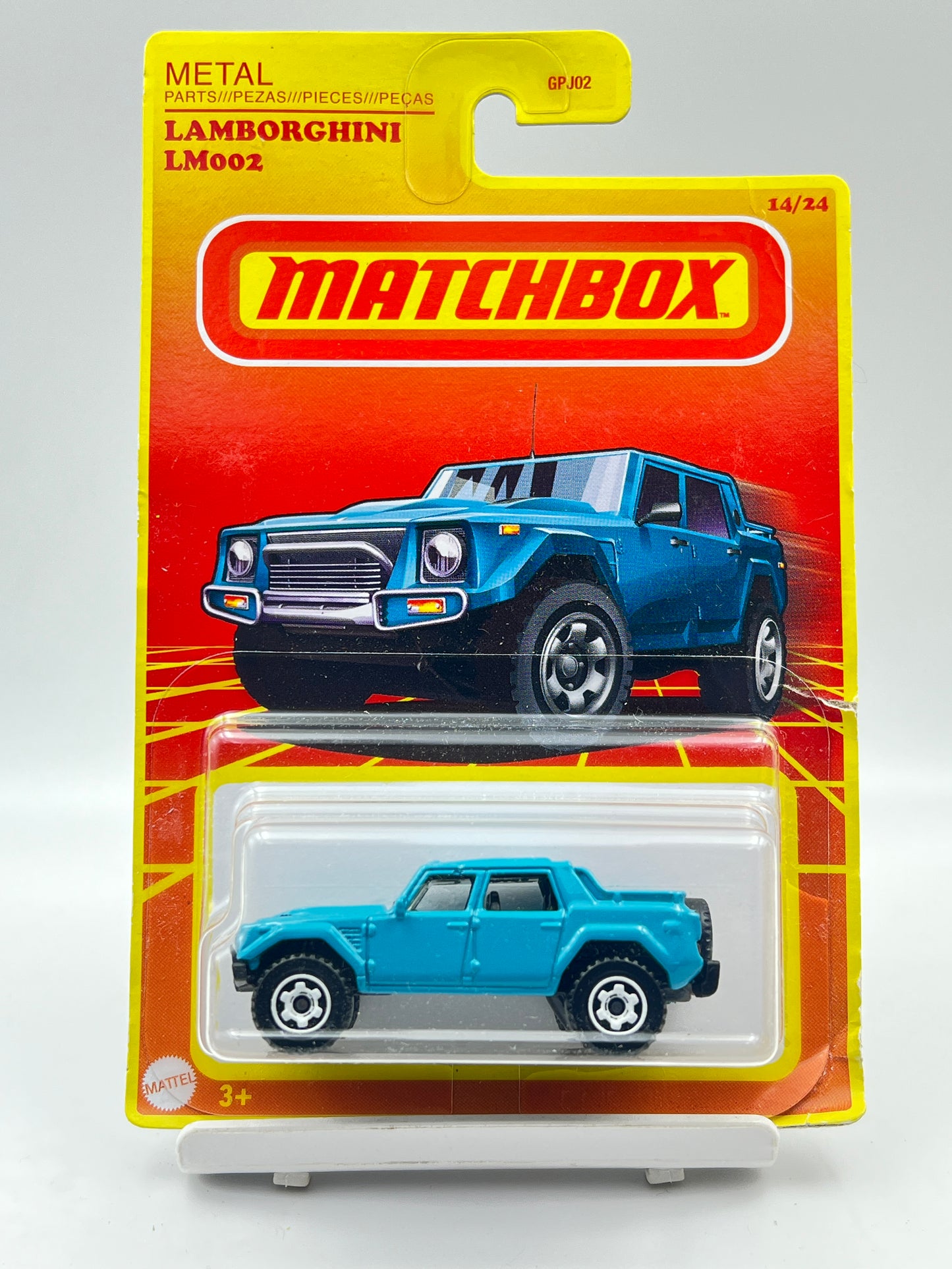 CREASED CARD - MATCHBOX - LAMBORGHINI LM002 - ZX3