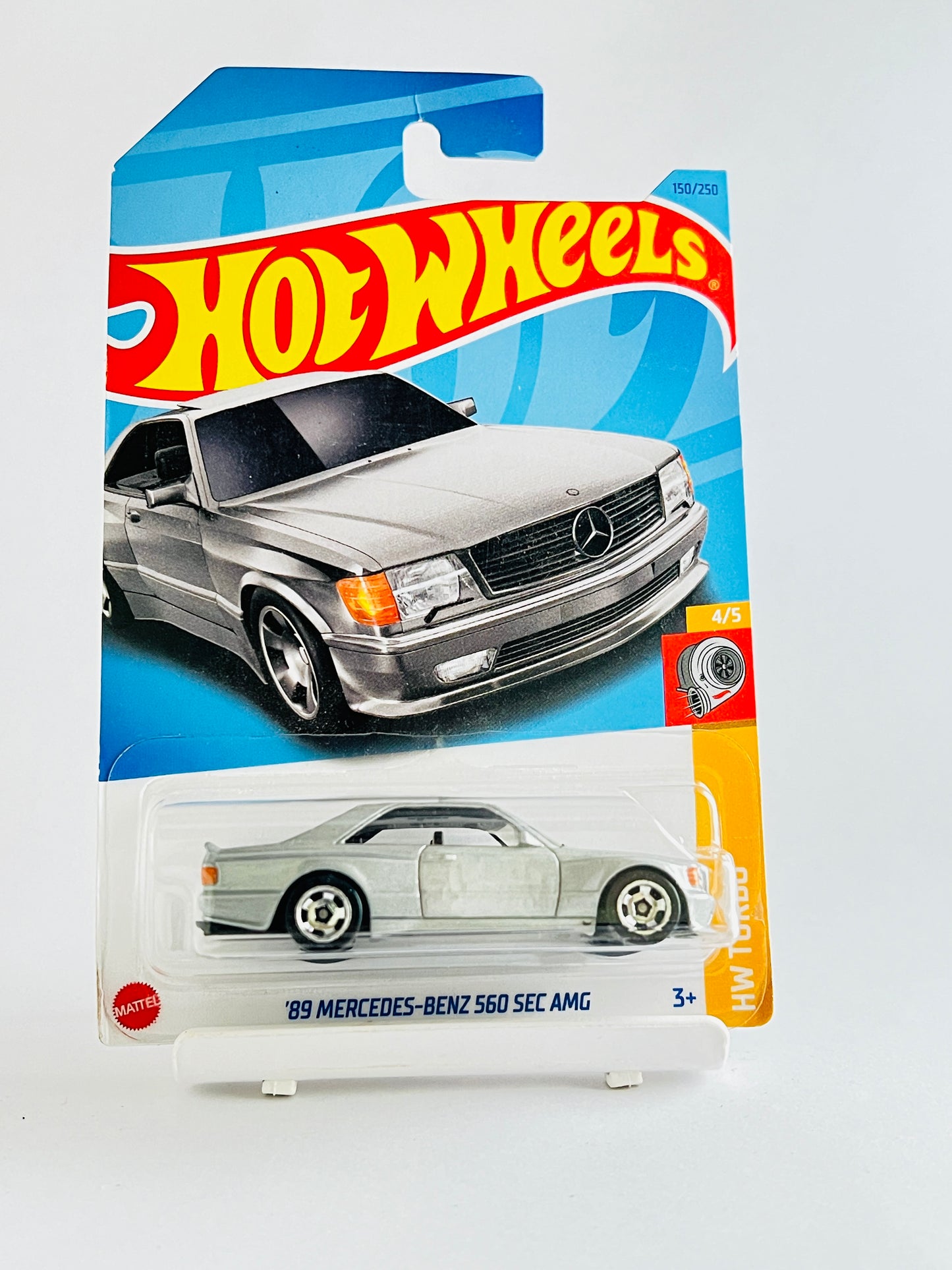 89 MERCEDES-BENZ 560 SEC AMG - GREY - 5C - Its Fun- Hot wheels - matchbox - diecast
