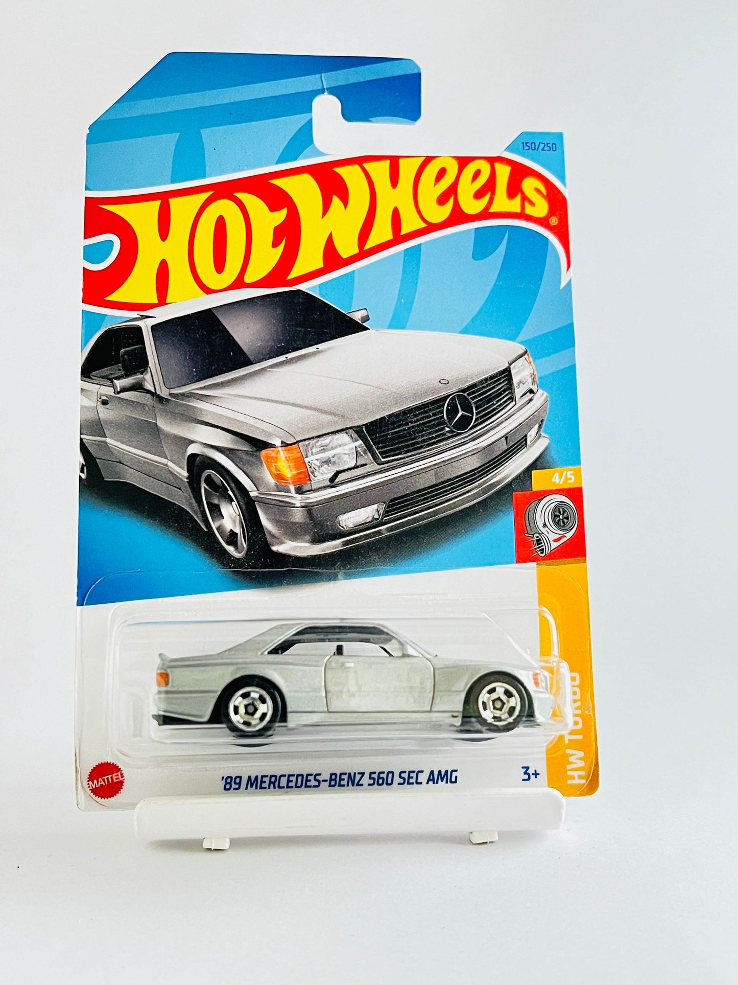 MILD CARD DAMAGE - 89 MERCEDES-BENZ 560 SEC AMG - GREY - 4F - Its Fun