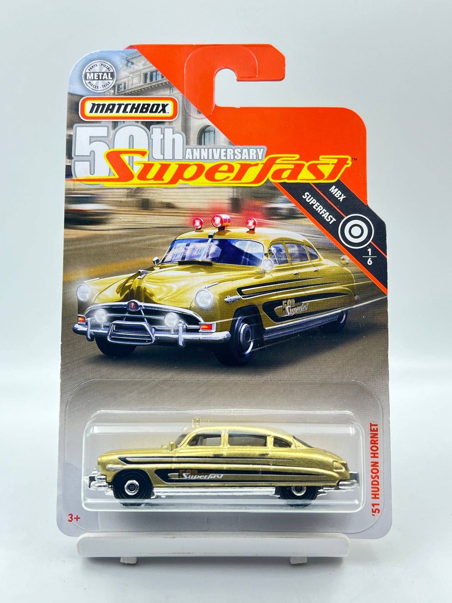 RARE - MATCHBOX - 51 HUDSON HORNET - GOLD - 1B