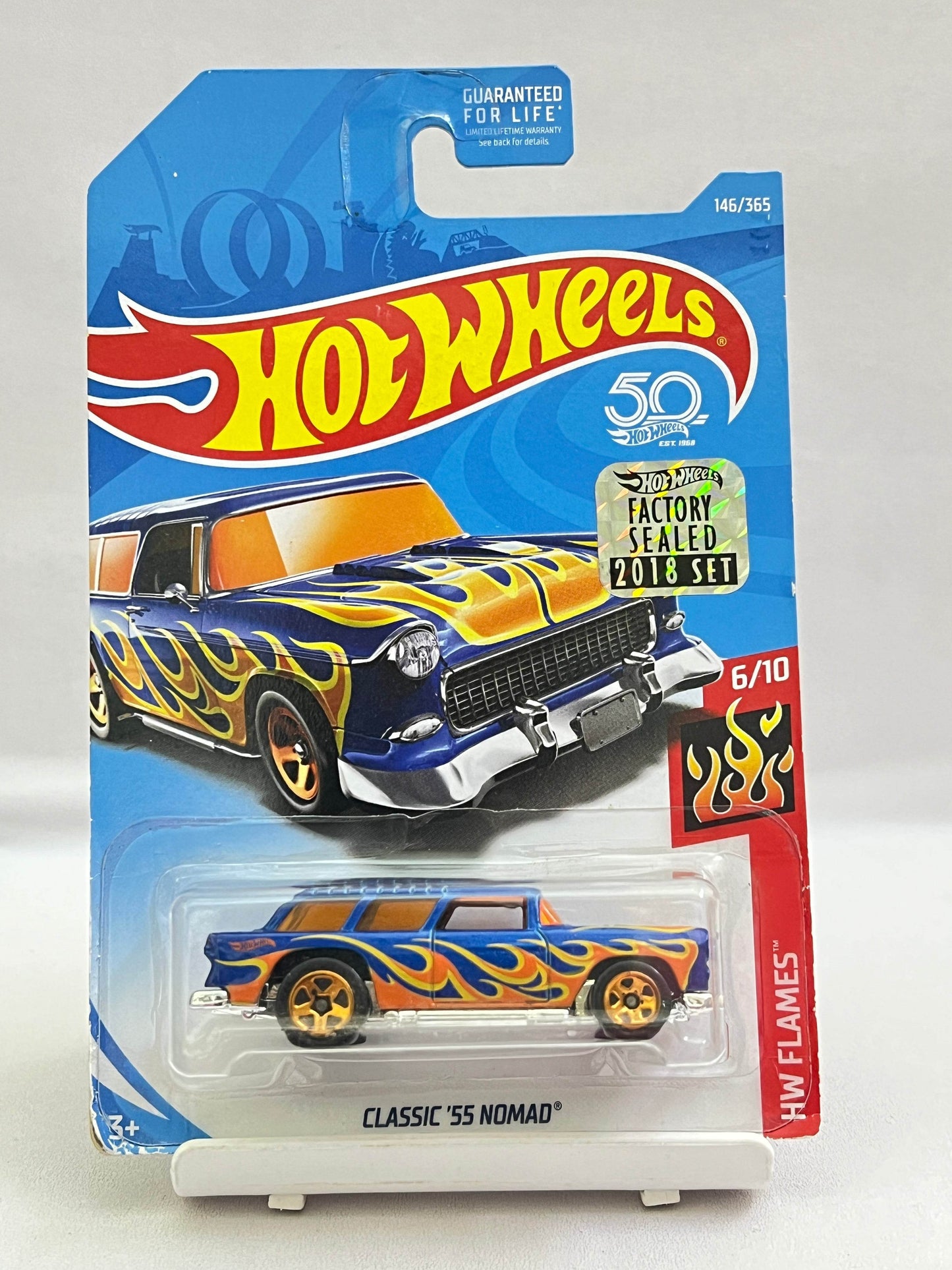 HOT WHEELS - 2018 FACTORY SEALED - CLASSIC 55 NOMAD - BLUE - 1B - Its Fun