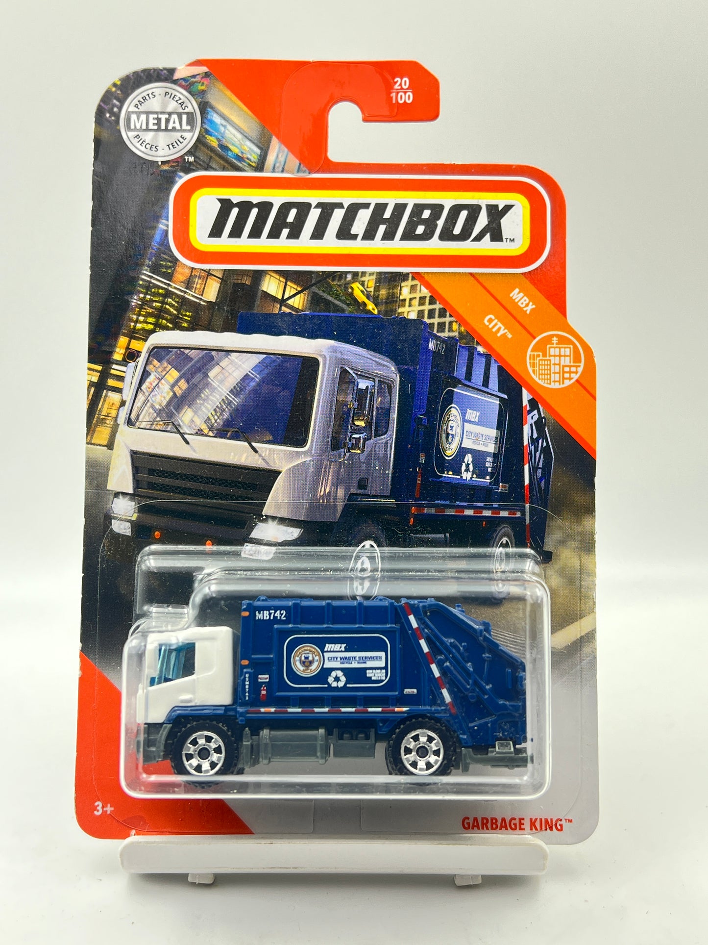 MATCHBOX - GARBAGE KING - BLUE - 1A