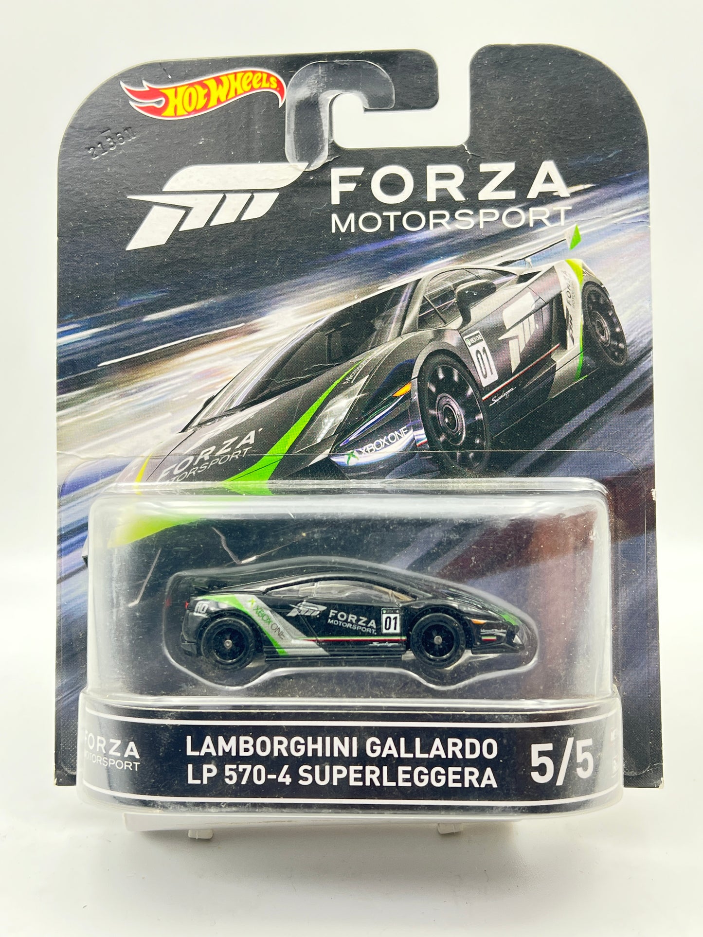 MILD CREASE - HOT WHEELS - PREMIUM - LAMBORGHINI GALLARDO LP 570-4 SUPERLEGGERA - 9F