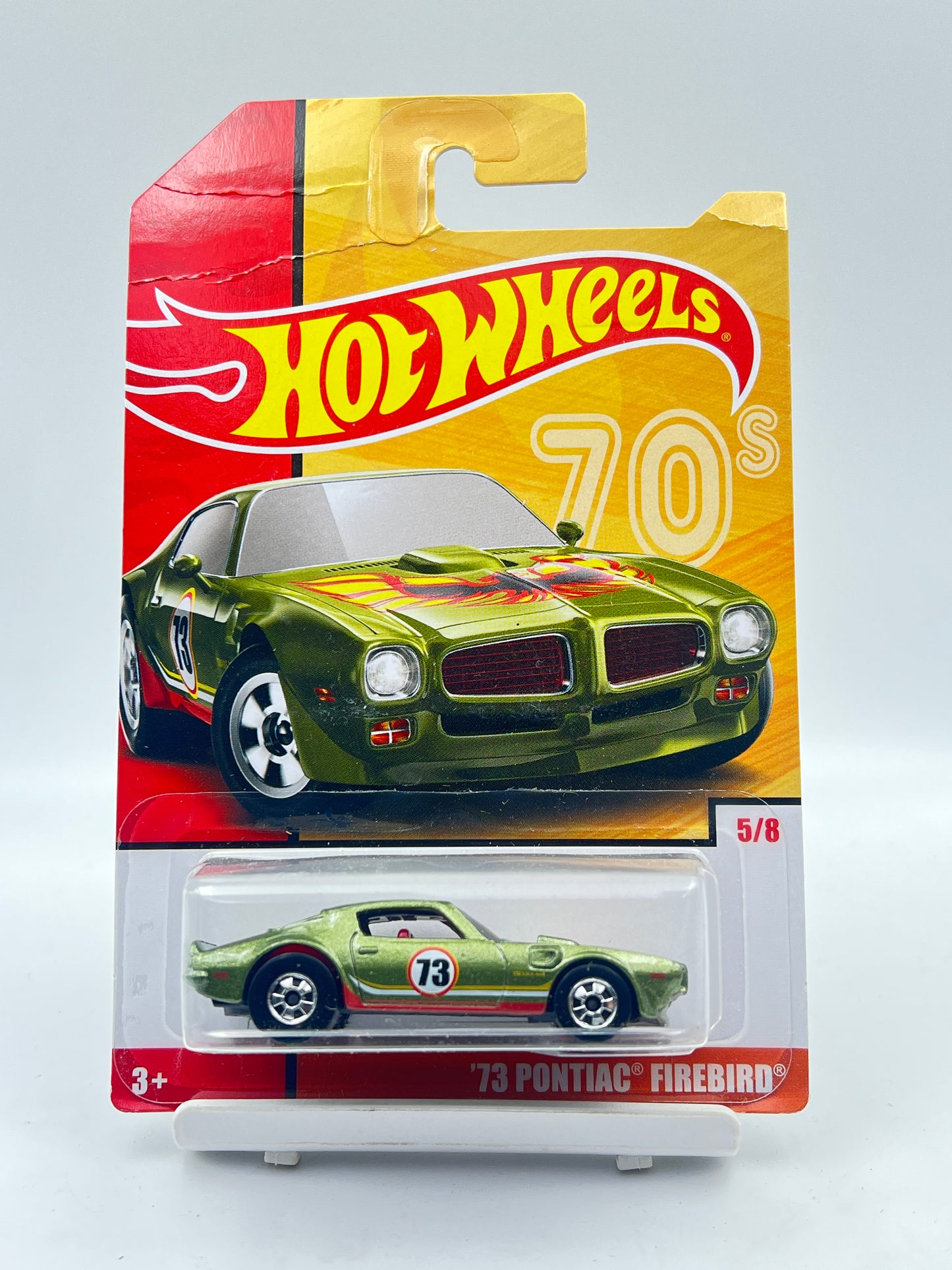 CREASED CARD - HOT WHEELS - 73 PONTIAC FIREBIRD - 1D
