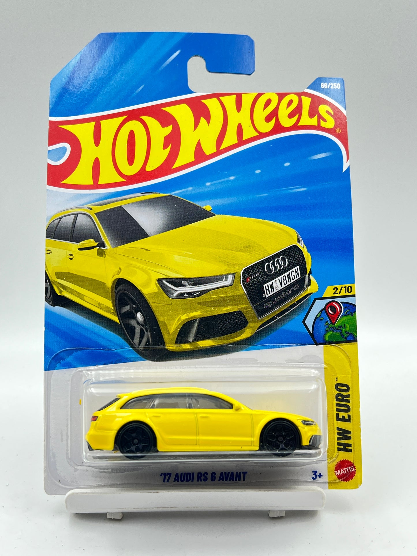 HOT WHEELS - 17 AUDI RS 6 AVANT - YELLOW - 2B