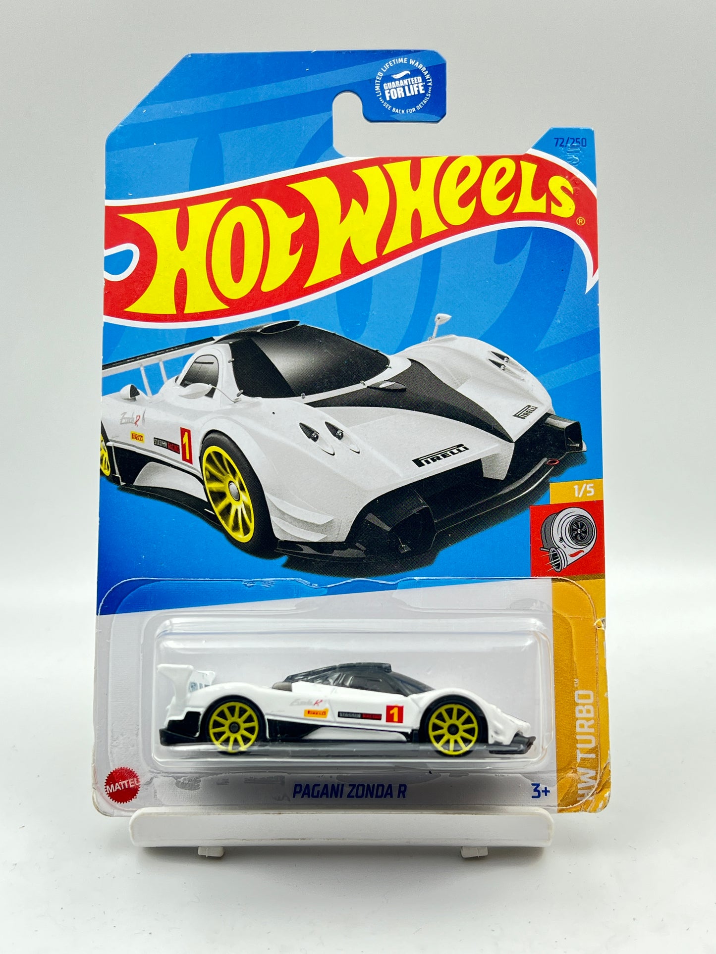 SOFT CORNERS - HOT WHEELS - PAGANI ZONDA R - WHITE - 2C