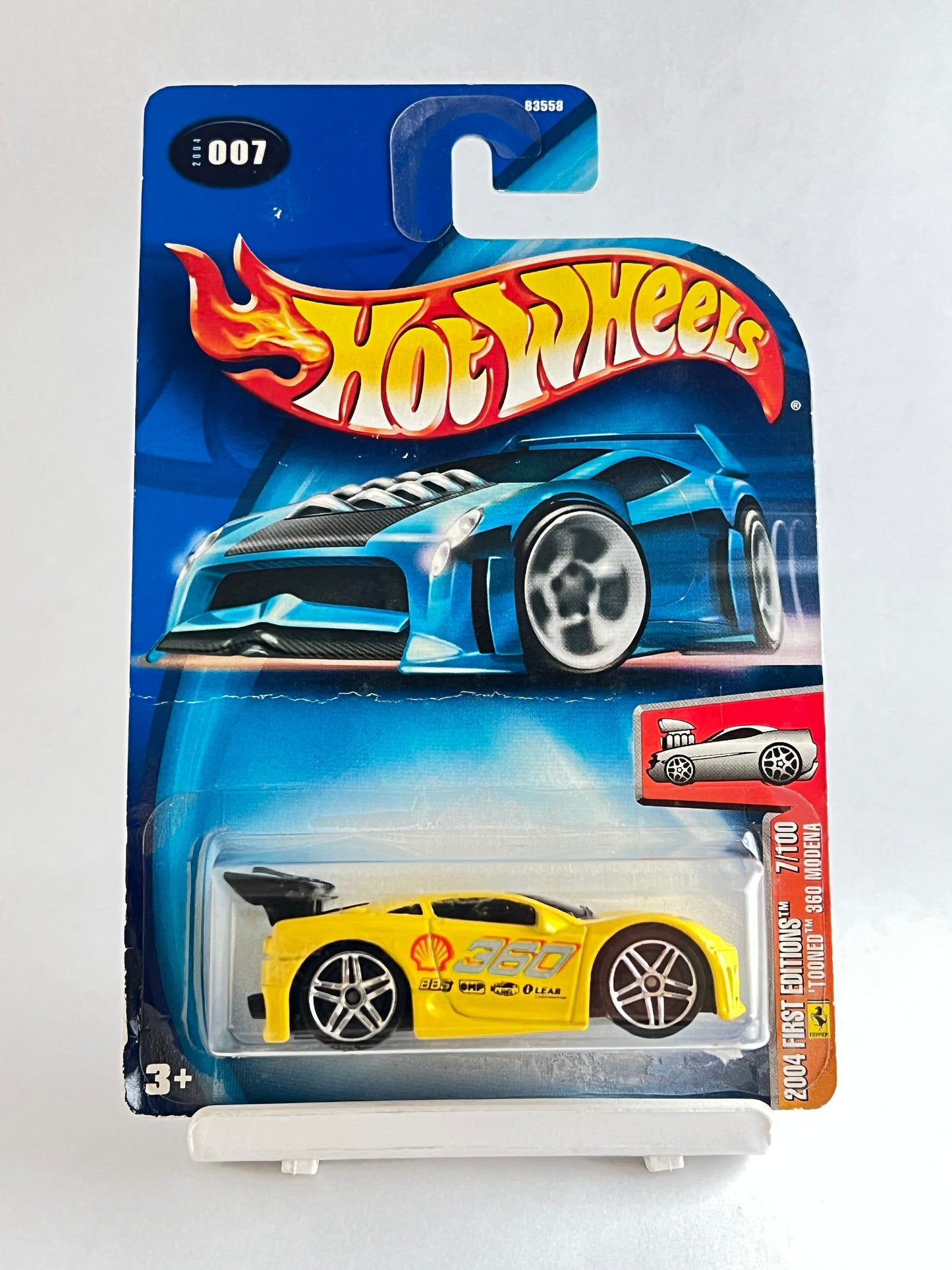 CREASED CARD - TOONED FERRARI 360 MODENA - 4A - Its Fun- Hot wheels - matchbox - diecast
