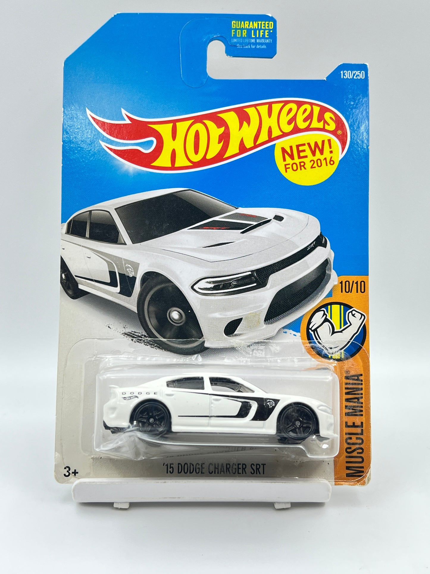 BLISTER SQUEEZE - HOT WHEELS - 15 DODGE CHARGER SRT - WHITE - 1A