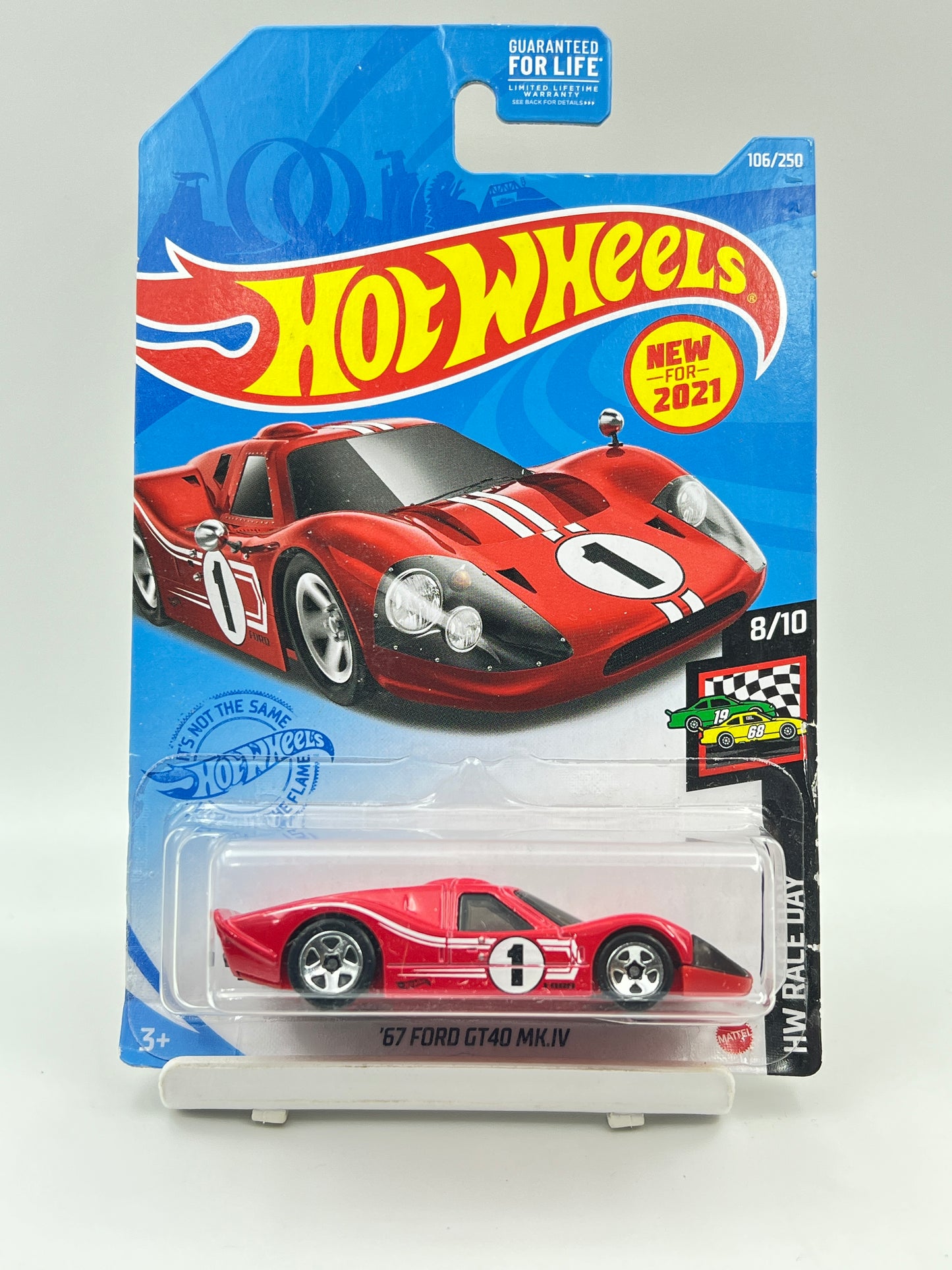 SOFT CORNERS - IMPORTED - HOT WHEELS - 67 FORD GT40 MK.IV - RED - 1A