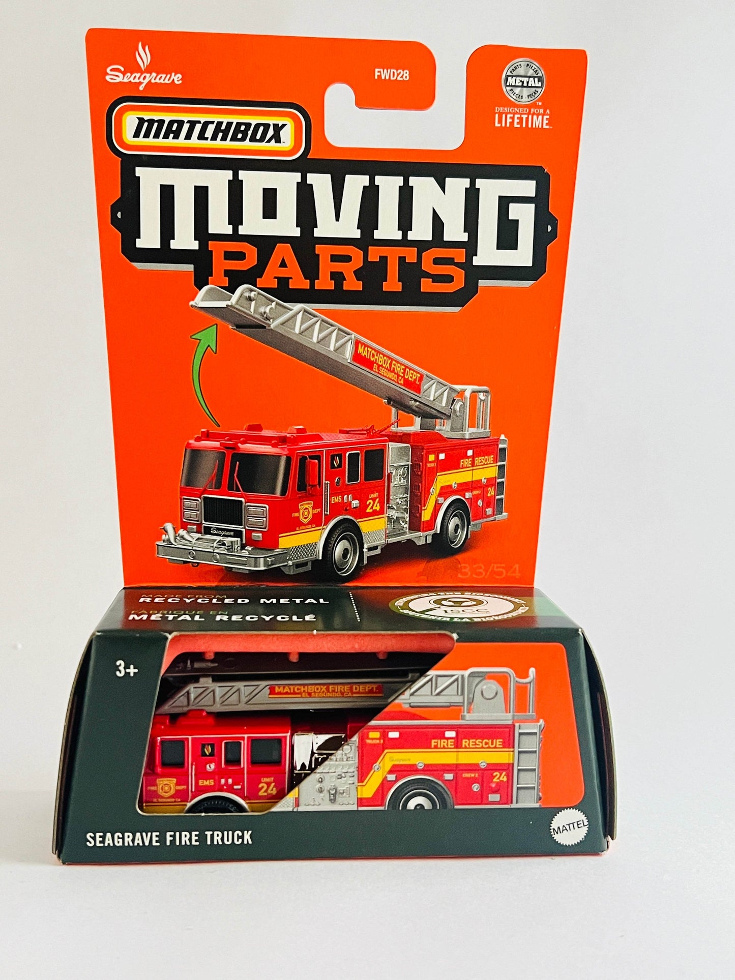 MATCHBOX MOVING PARTS - SEAGRAVE FIRE TRUCK - ZX4 - Its Fun