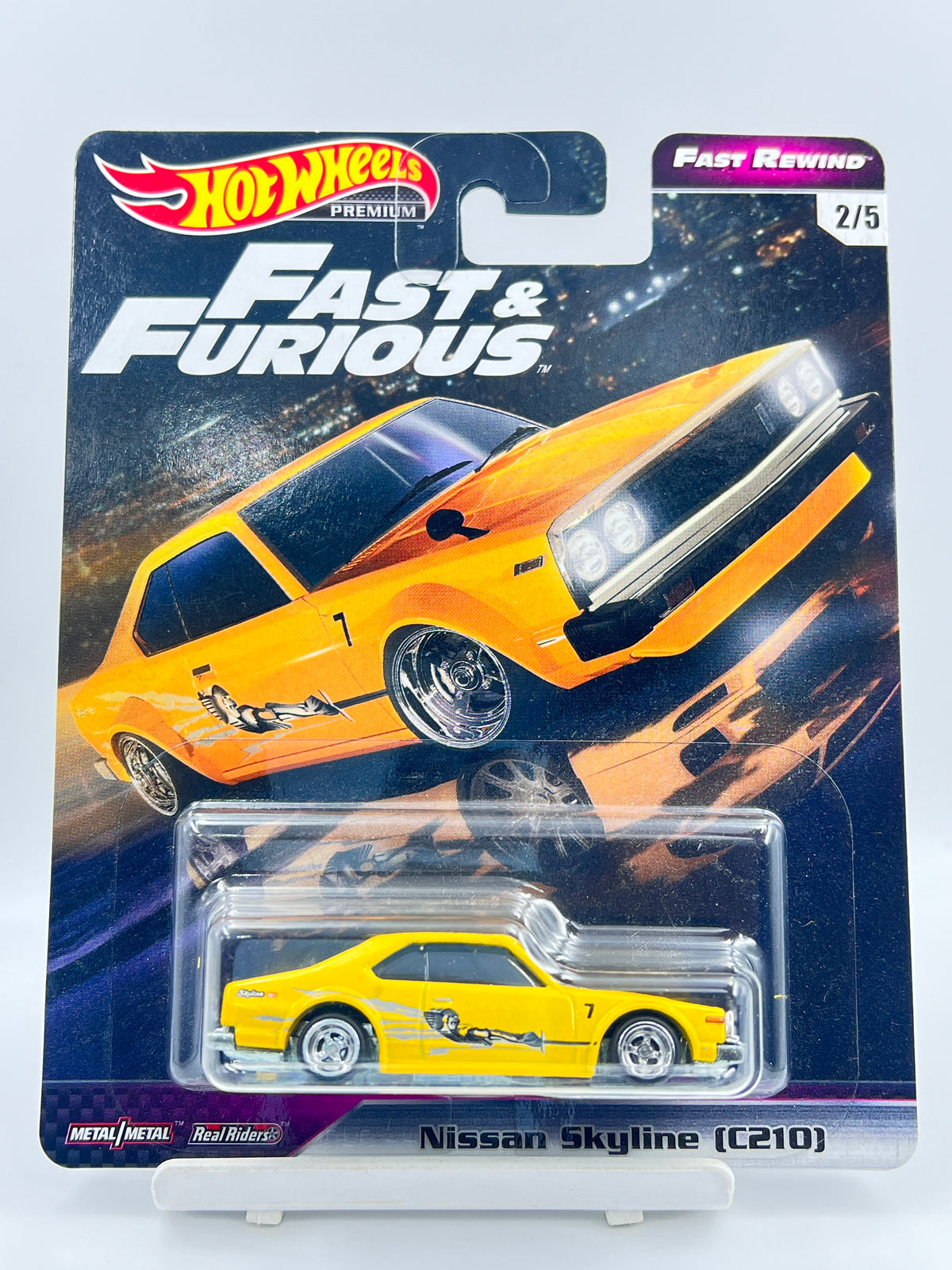 IMPORTED - HOT WHEELS - PREMIUM - FAST AND FURIOUS - FAST REWIND - NISSAN SKYLINE (C210) - B6