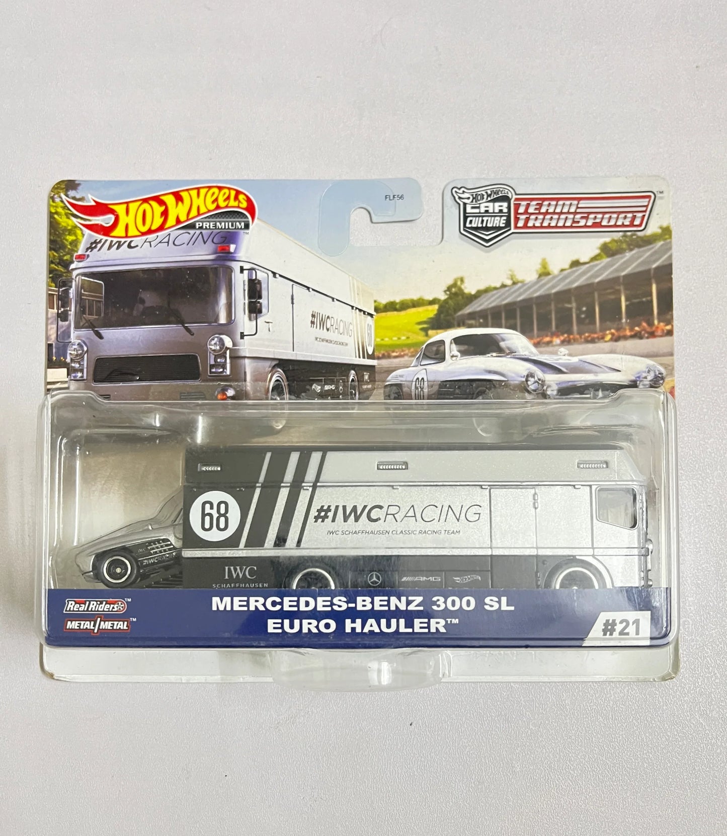 BLISTER GLUE ISSUE - HOT WHEELS - TEAM TRANSPORT - MERCEDES BENZ 300 SL / EURO HAULER - Its Fun