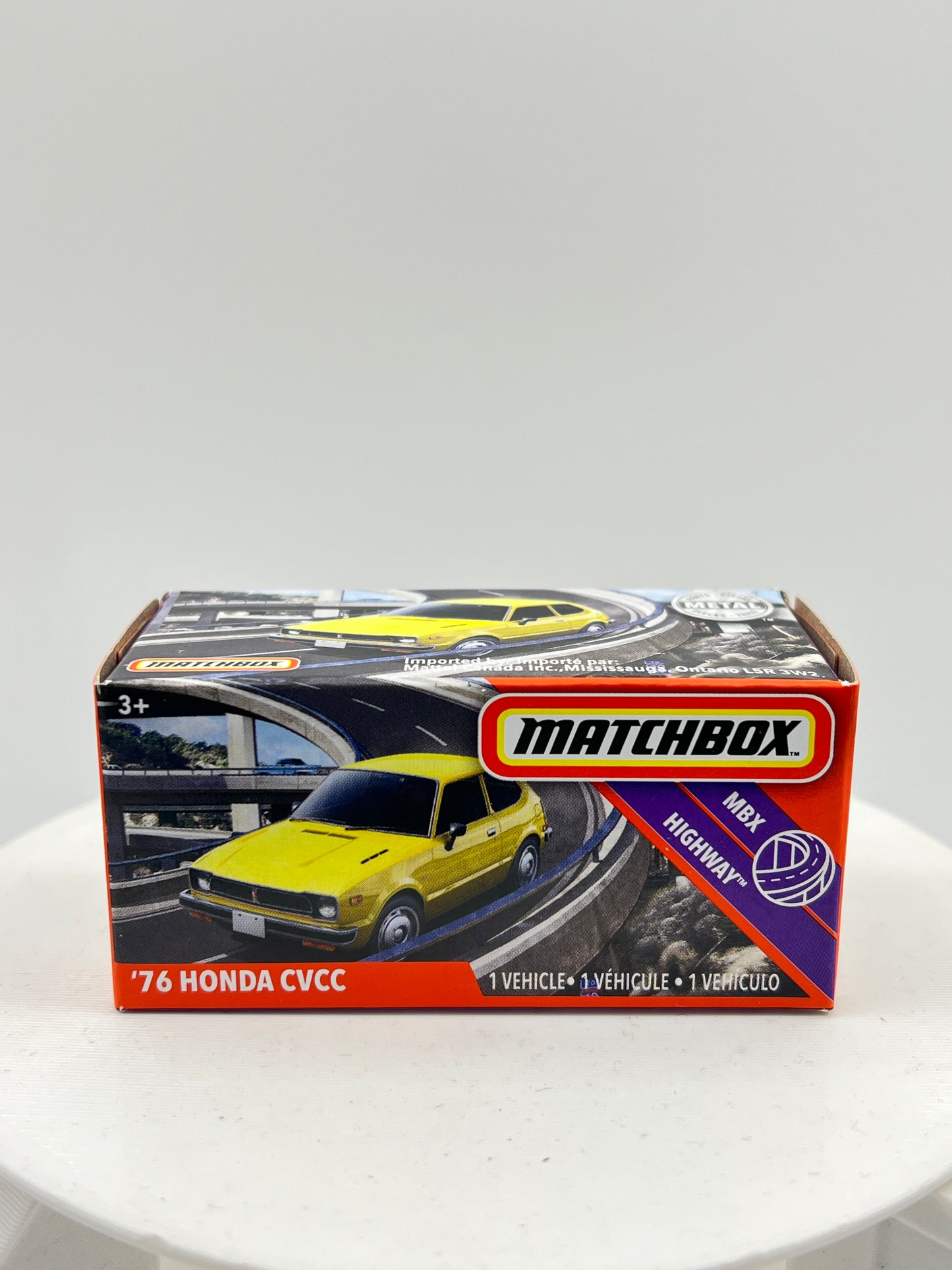 MATCHBOX - 76 HONDA CVCC - YELLOW - 4G