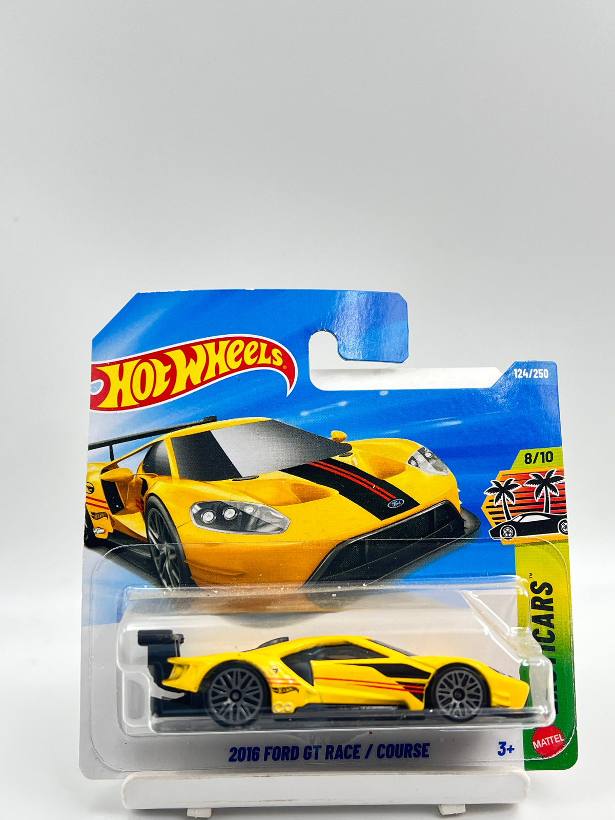 TREASURE HUNT - HOT WHEELS - 2016 FORD GT RACE - SHORT CARD - 2D