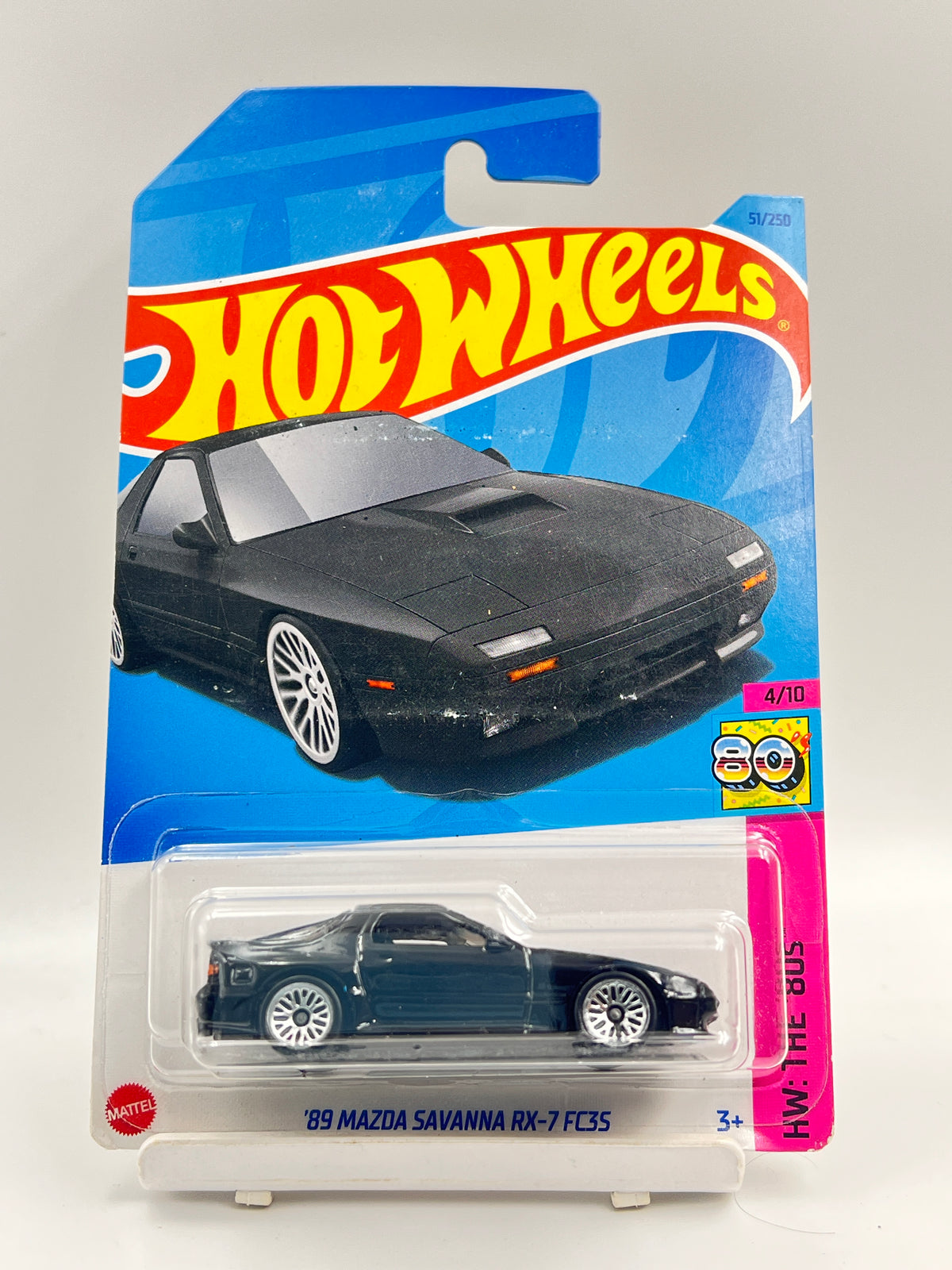 IMPORTED - HOT WHEELS - 89 MAZDA SAVANNA RX-7 FC35 - BLACK - 3E