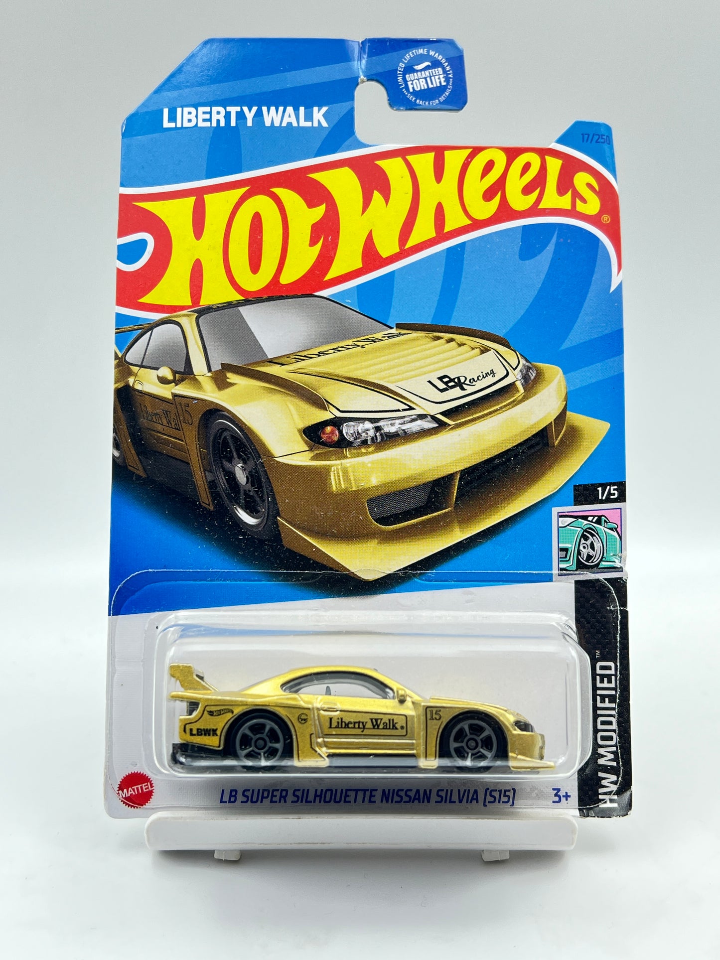 CREASED CARD - LB SUPER SILHOUETTE NISSAN SILVIA (S15) - GOLD - 3G