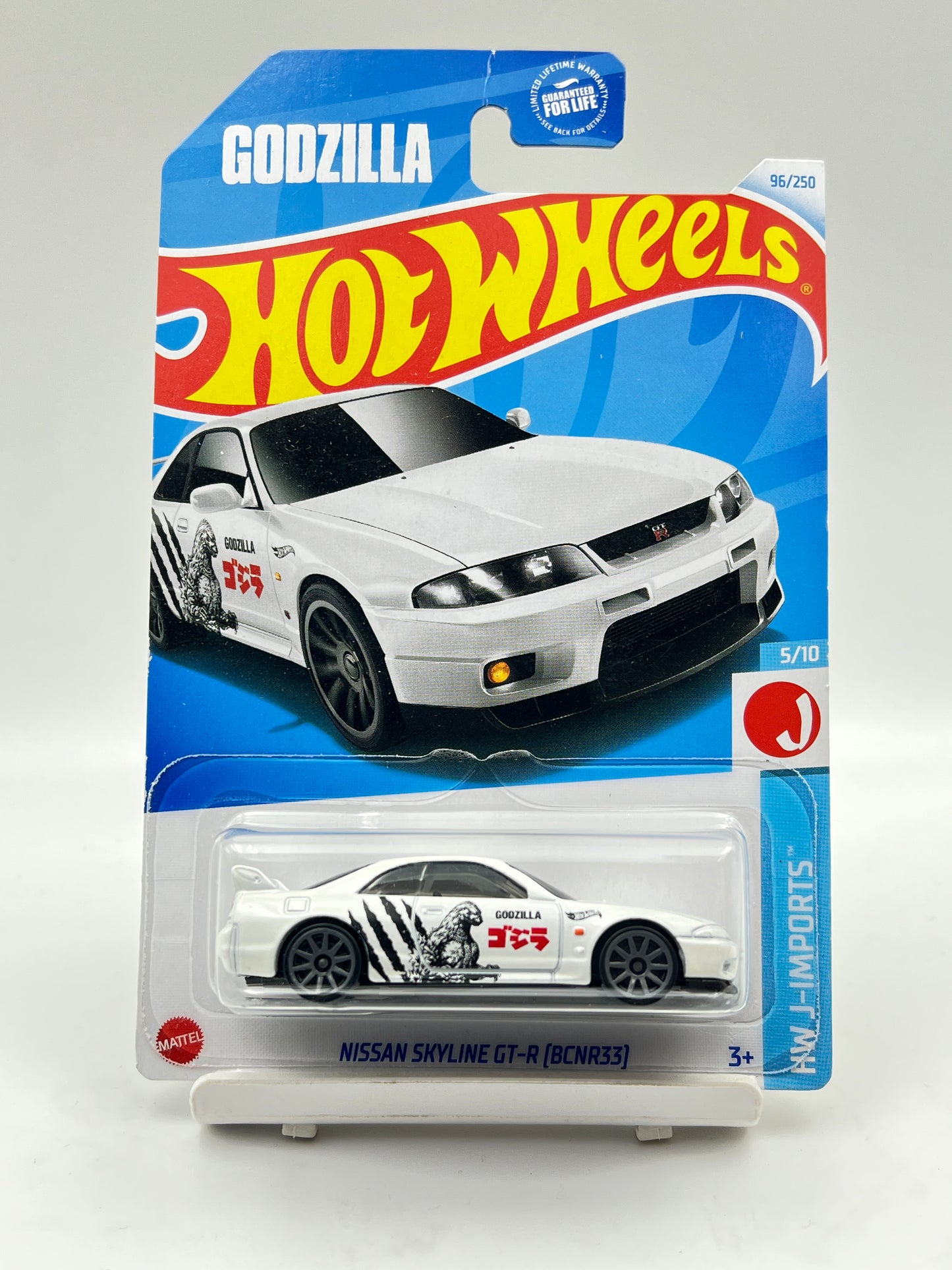 MILD CREASE - IMPORTED - HOT WHEELS - NISSAN SKYLINE GT-R (BCNR33) - GODZILLA - 3G