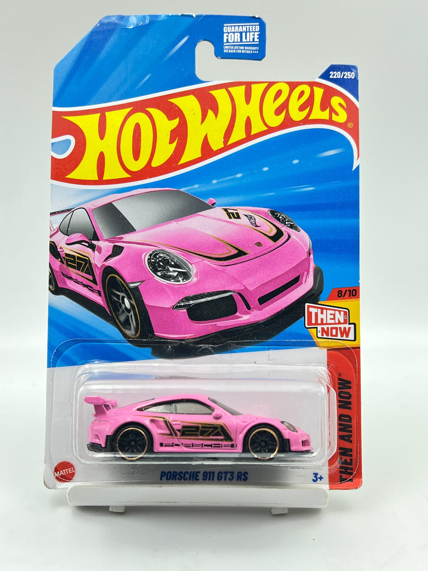 DAMAGED CARD - HOT WHEELS - PORSCHE 911 GT3 RS - 3G