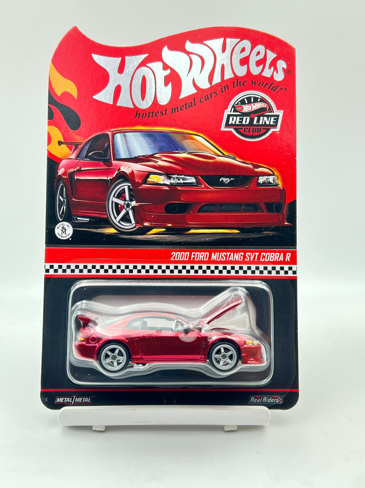 RLC - HOT WHEELS - 2000 FORD MUSTANG SVT COBRA R - RED - COMES WITH PROTECTOR