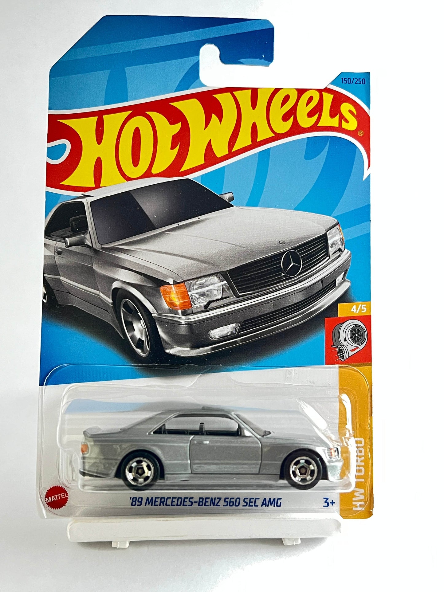 2023 VERSION - HOT WHEELS - 89 MERCEDES BENZ 560 SEC AMG - SILVER - 3E - Its Fun