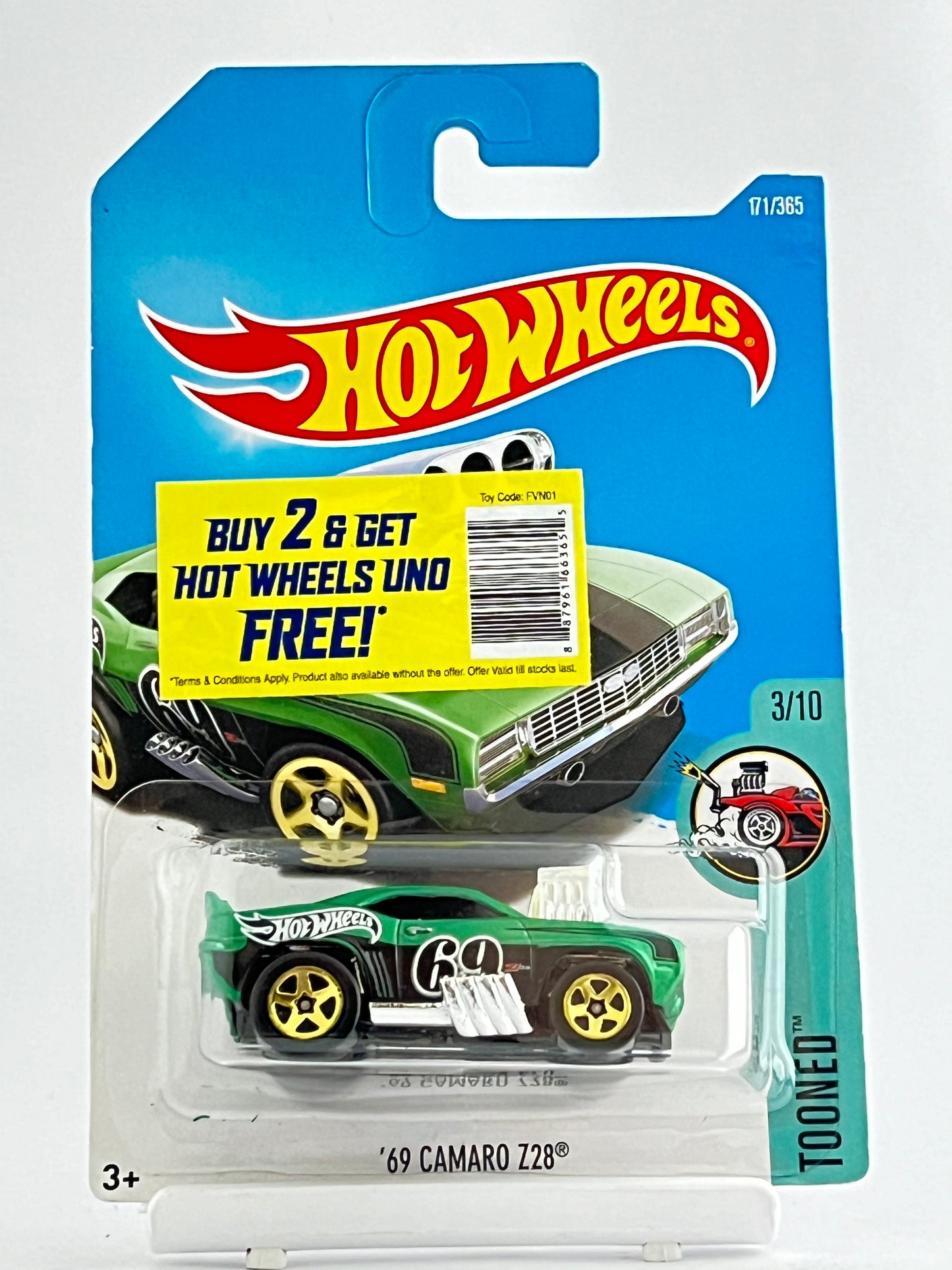 69 CAMARO Z28 TOONED - Its Fun- Hot wheels - matchbox - diecast