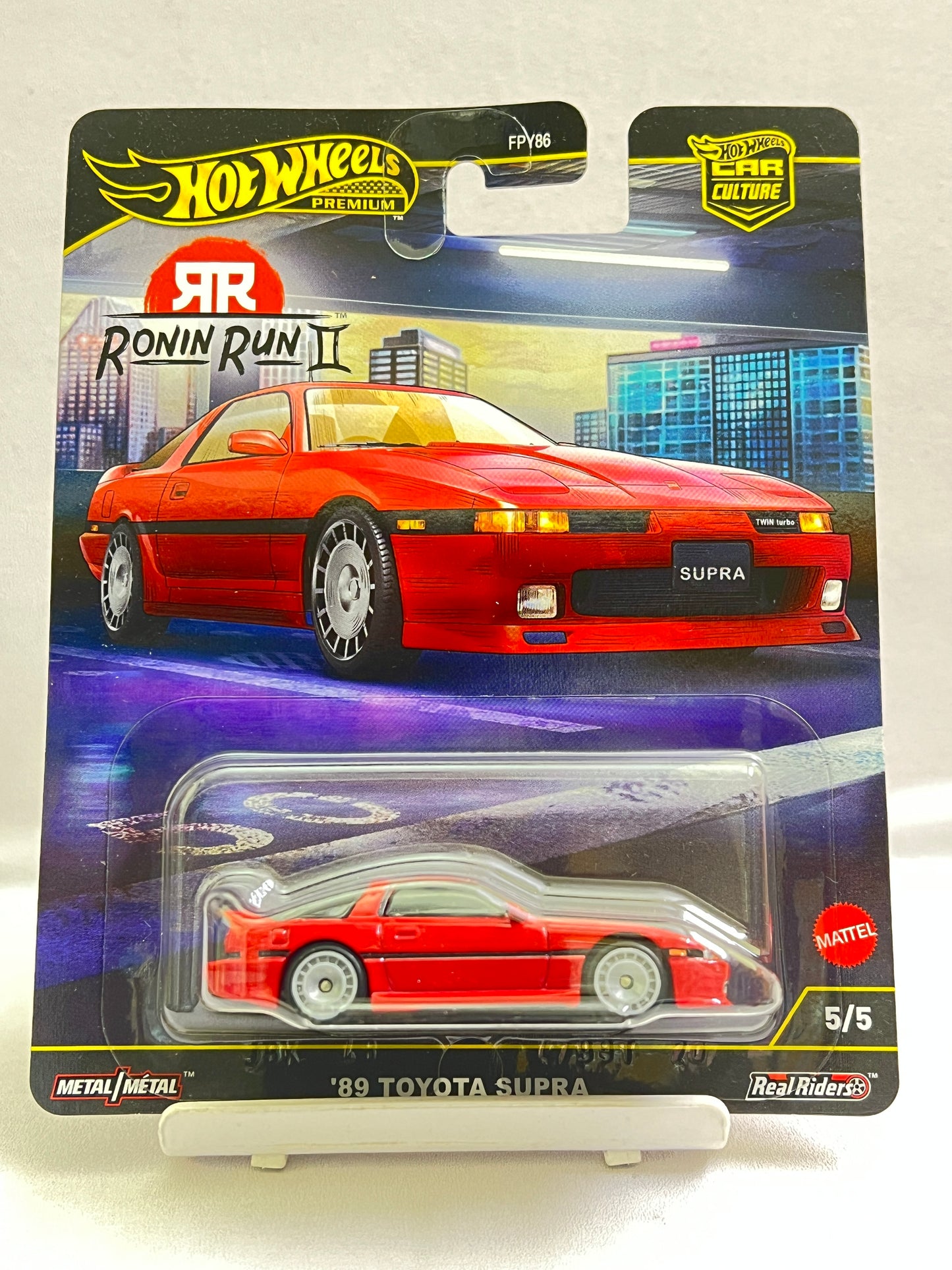HOT WHEELS - RONIN RUN II - PREMIUM - 89 TOYOTA SUPRA - 5B