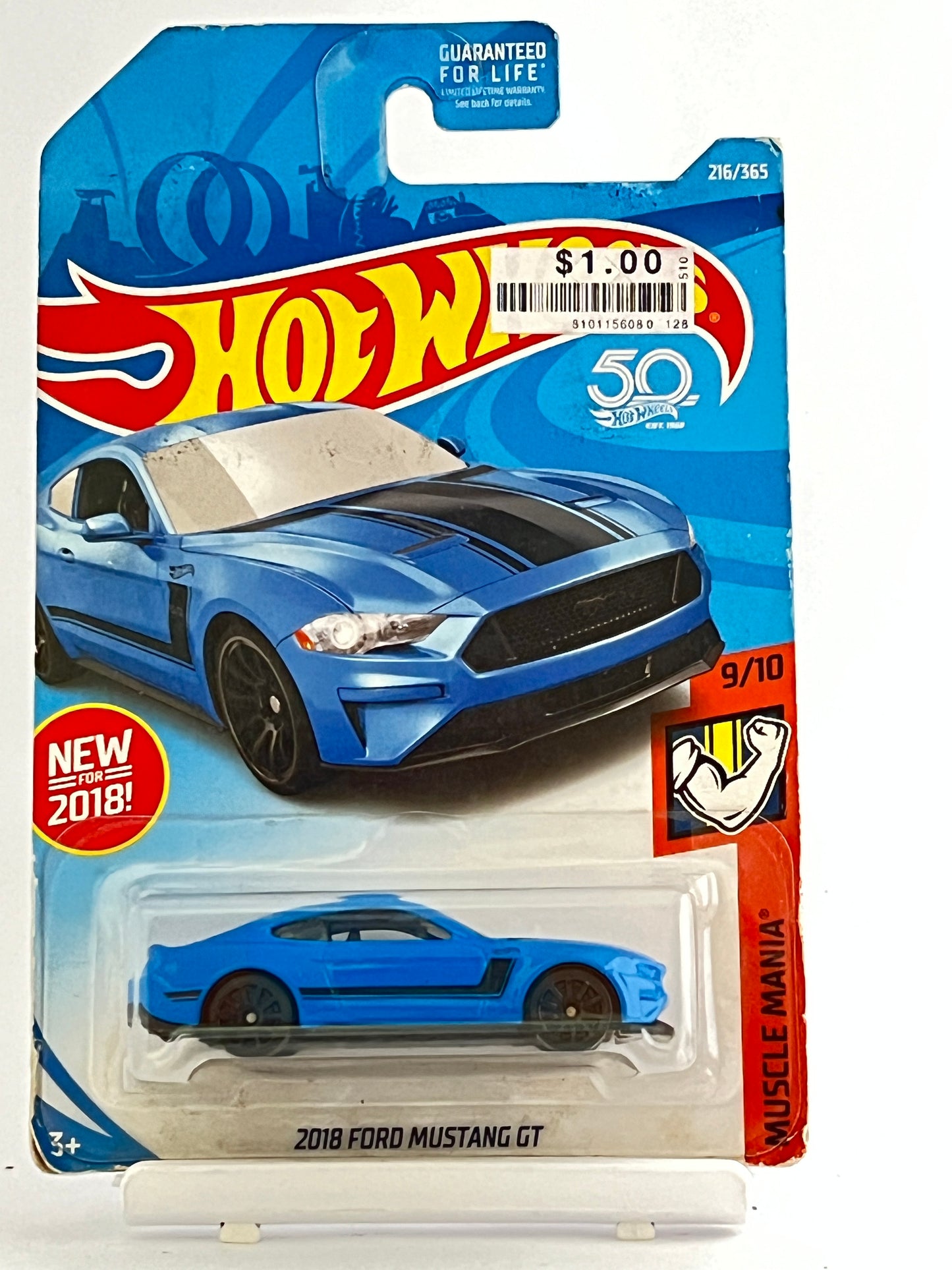 2018 FORD MUSTANG GT - BLUE - Its Fun- Hot wheels - matchbox - diecast
